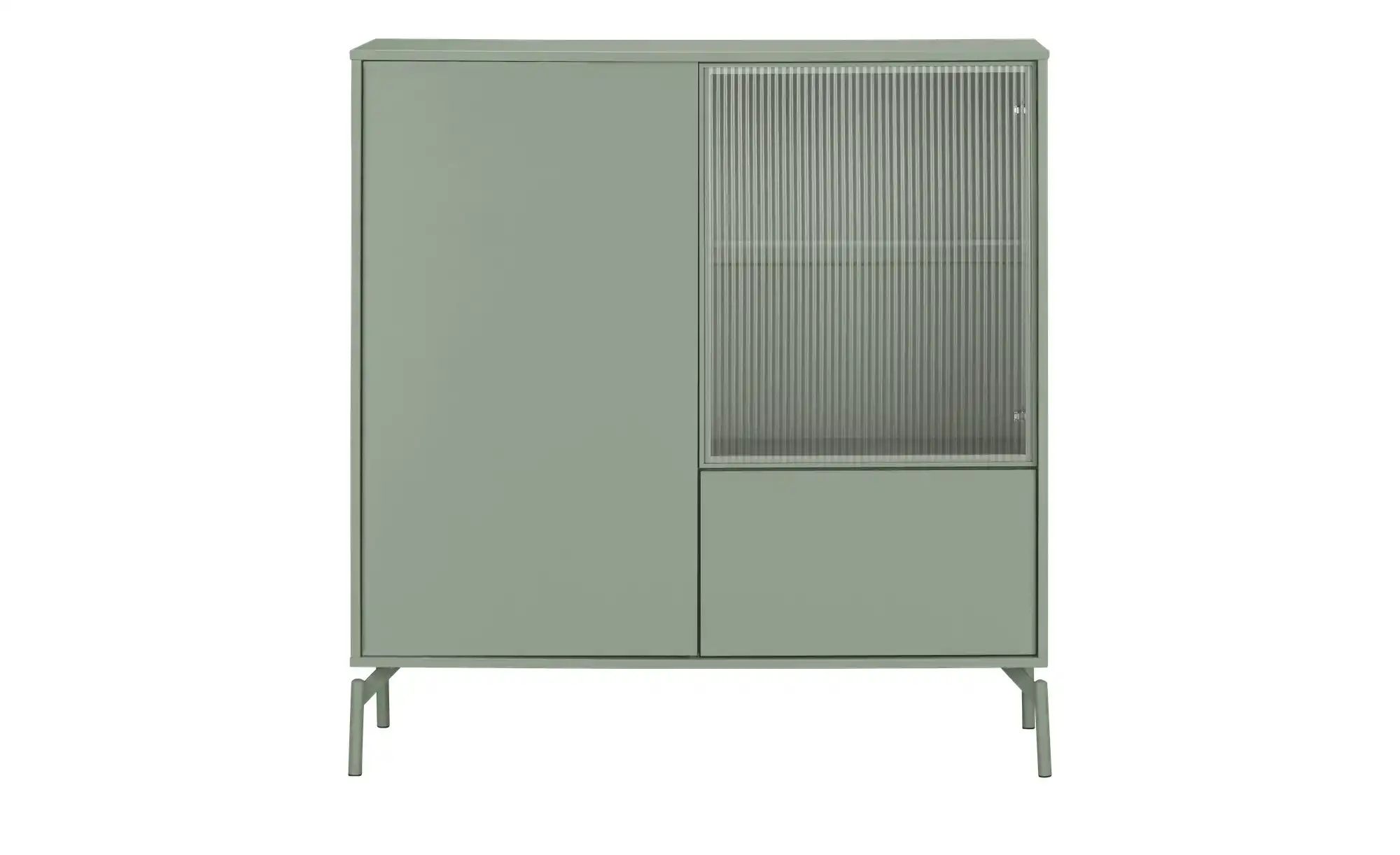 Thumbnail - Love it Highboard  Flumeri ¦ grün ¦ Maße (cm): B: 113,5 H: 118 T: 43.0 Kommoden & Sideboards > Highboards - Höffner