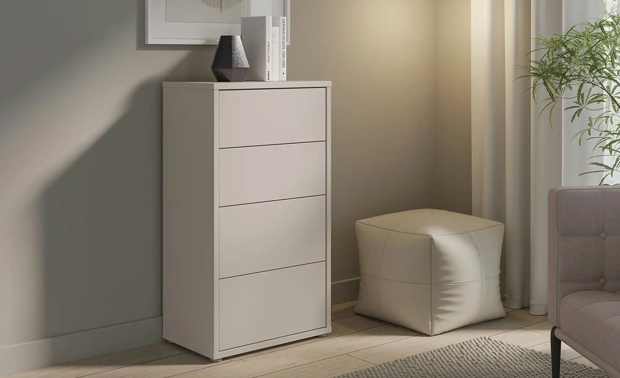 Kommode  Bolognano ¦ beige ¦ Maße (cm): B: 54,8 H: 99,1 T: 34.9 Kommoden & günstig online kaufen