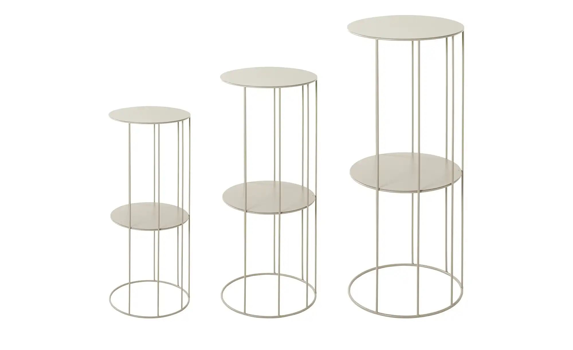 Thumbnail - Blumensäule 3er Set  Erding ¦ beige Tische > Beistelltische > Blumenständer - Höffner