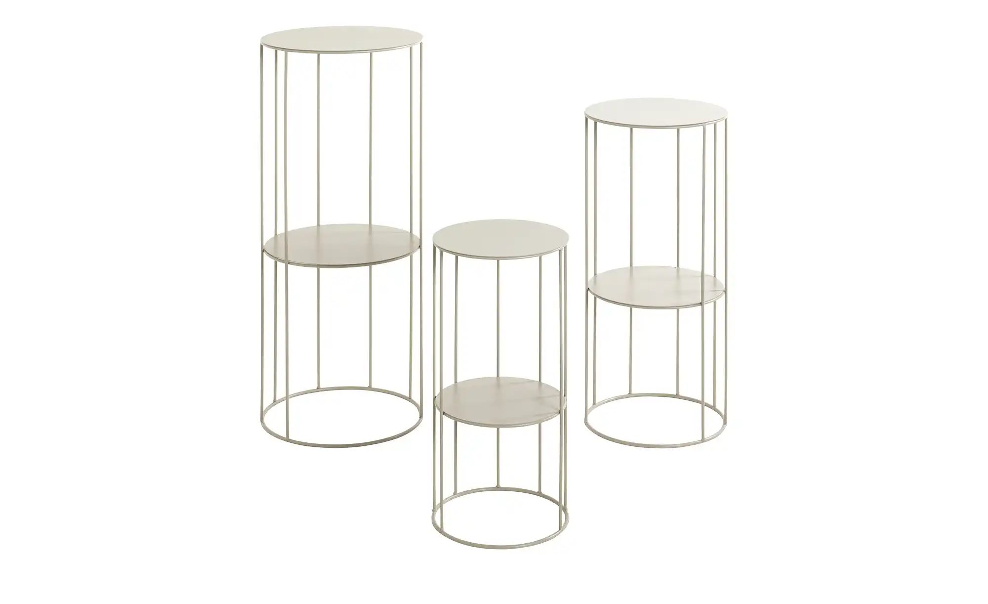 Blumensäule 3er Set  Erding ¦ beige Tische > Beistelltische > Blumenständer günstig online kaufen