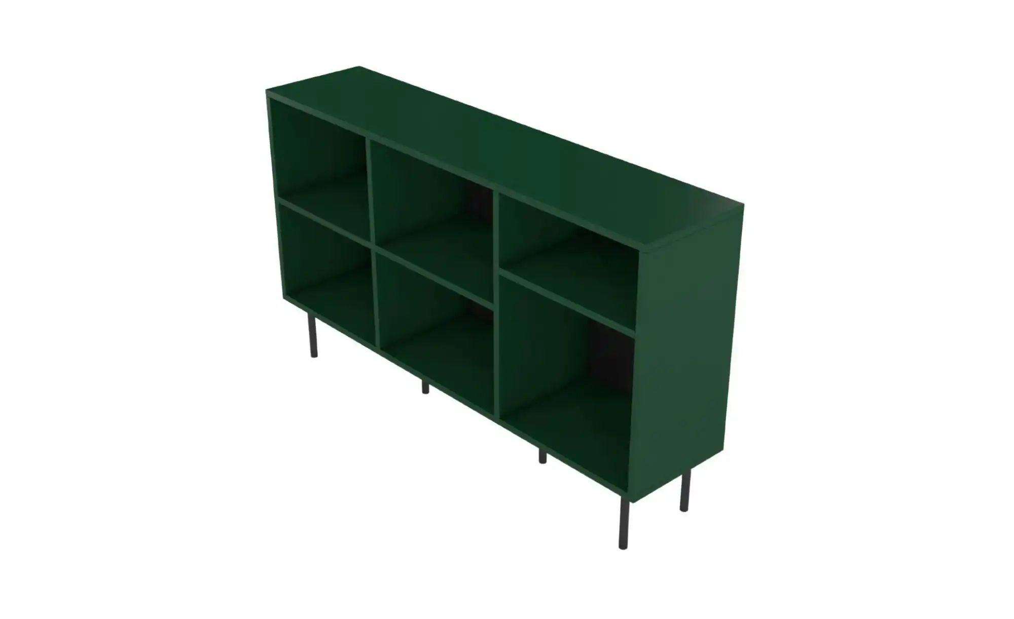 Standregal  Mirka ¦ grün ¦ Maße (cm): B: 130 H: 80 Regale > Bücherregale - günstig online kaufen