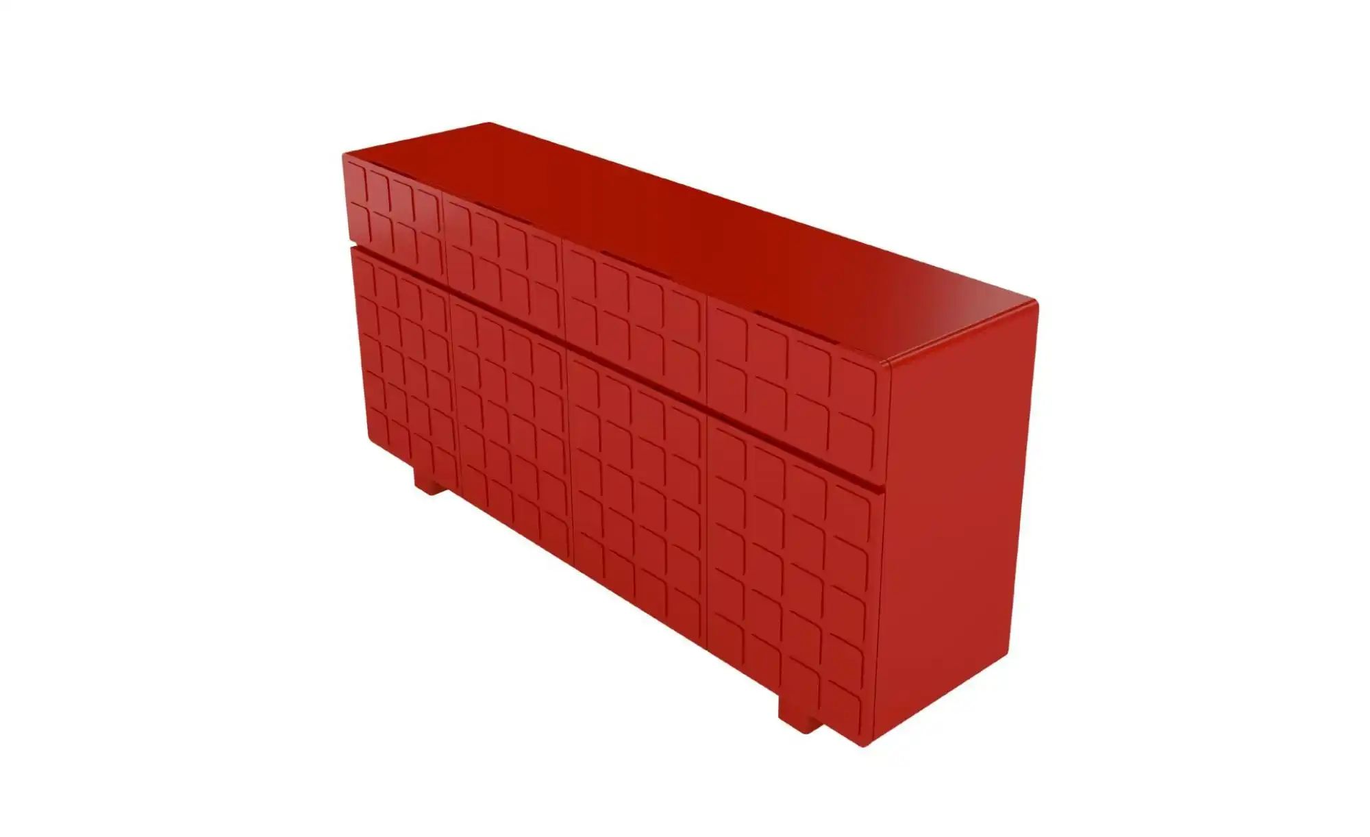 Sideboard   ¦ rot ¦ Maße (cm): B: 168,9 H: 83,8 Kommoden & Sideboards > Sid günstig online kaufen