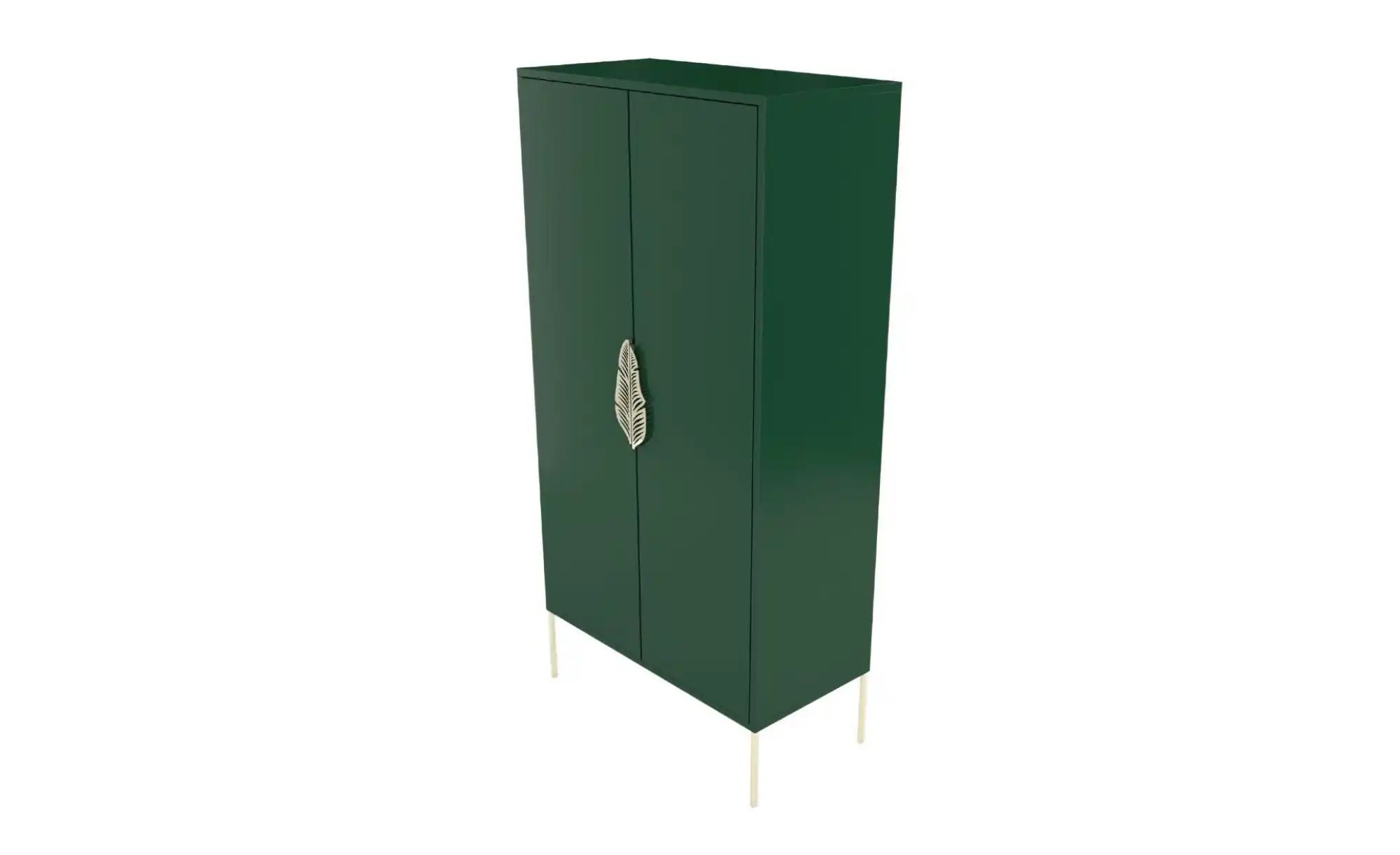 Highboard Merlin ¦ grün ¦ Maße (cm): B: 80 H: 160 Kommoden & Sideboards > Highboards - Höffner