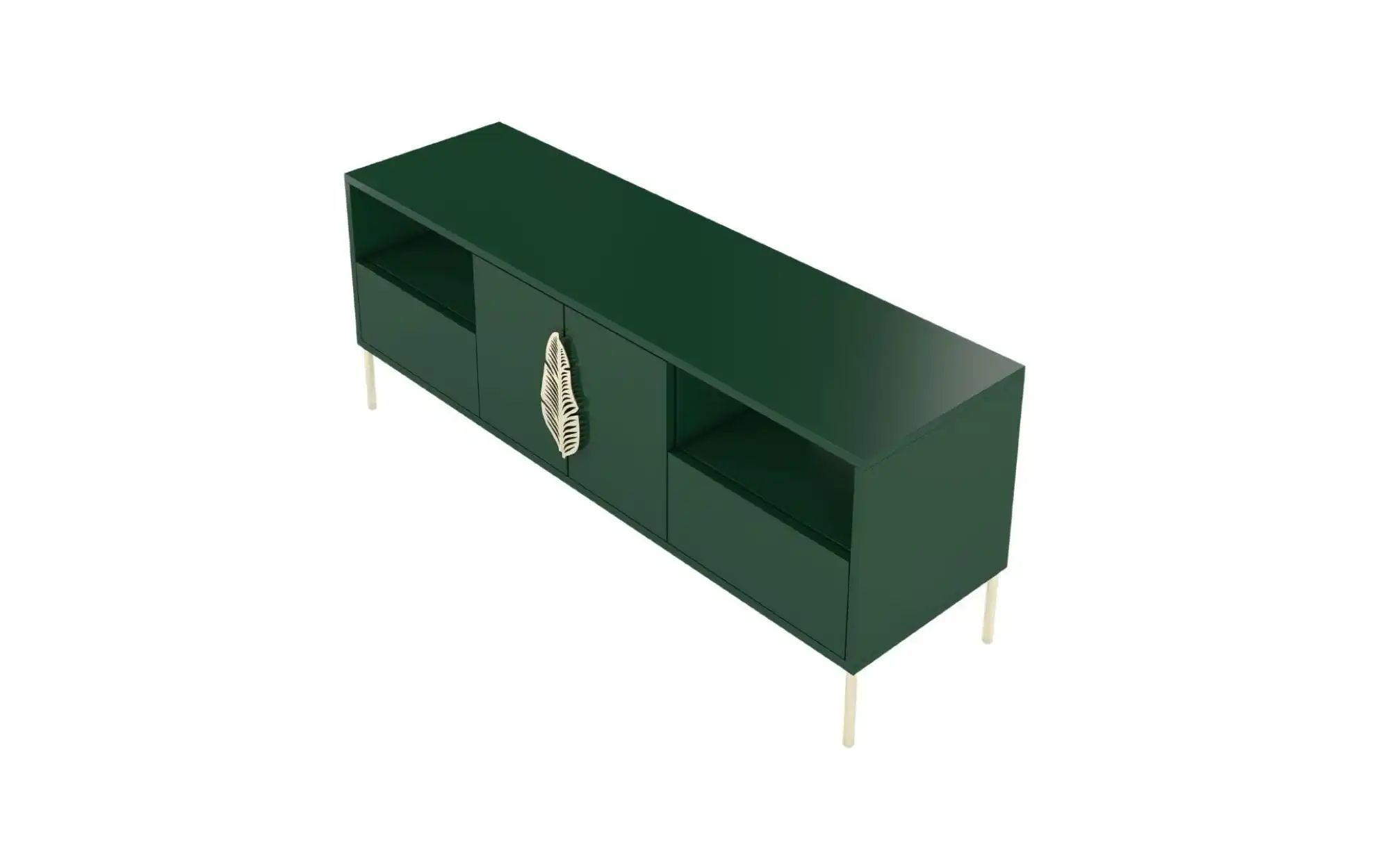Lowboard   ¦ grün ¦ Maße (cm): B: 138 H: 60 Kommoden & Sideboards > Lowboar günstig online kaufen