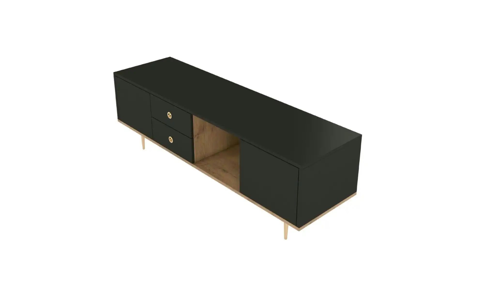 Sideboard   ¦ schwarz ¦ Maße (cm): B: 160 H: 83 Kommoden & Sideboards > Sid günstig online kaufen