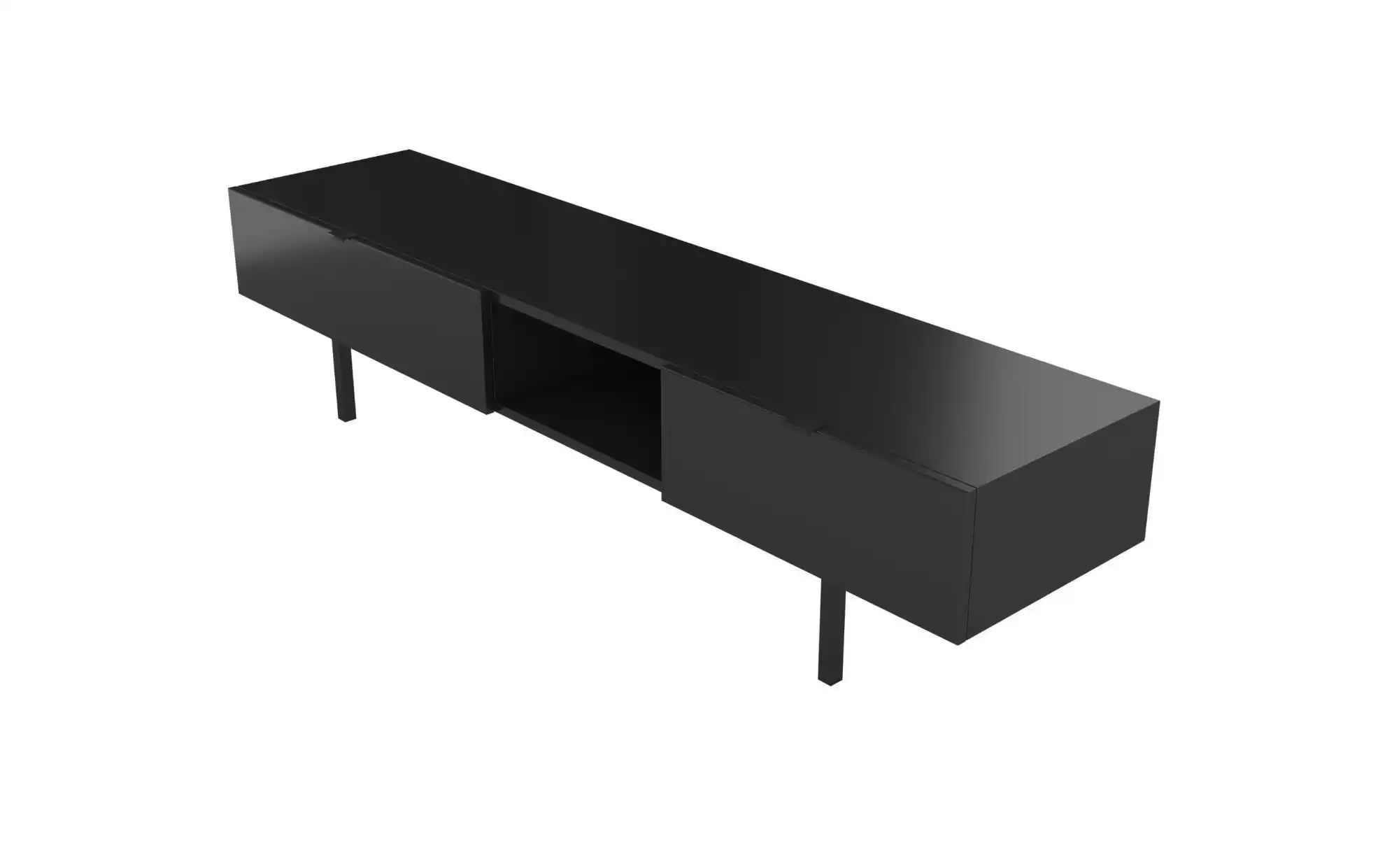 Lowboard   ¦ schwarz ¦ Maße (cm): B: 180 H: 41,6 Kommoden & Sideboards > Lo günstig online kaufen