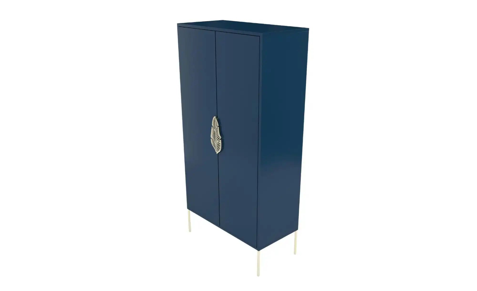 Highboard Merlin ¦ blau ¦ Maße (cm): B: 80 H: 160 Kommoden & Sideboards > Highboards - Höffner