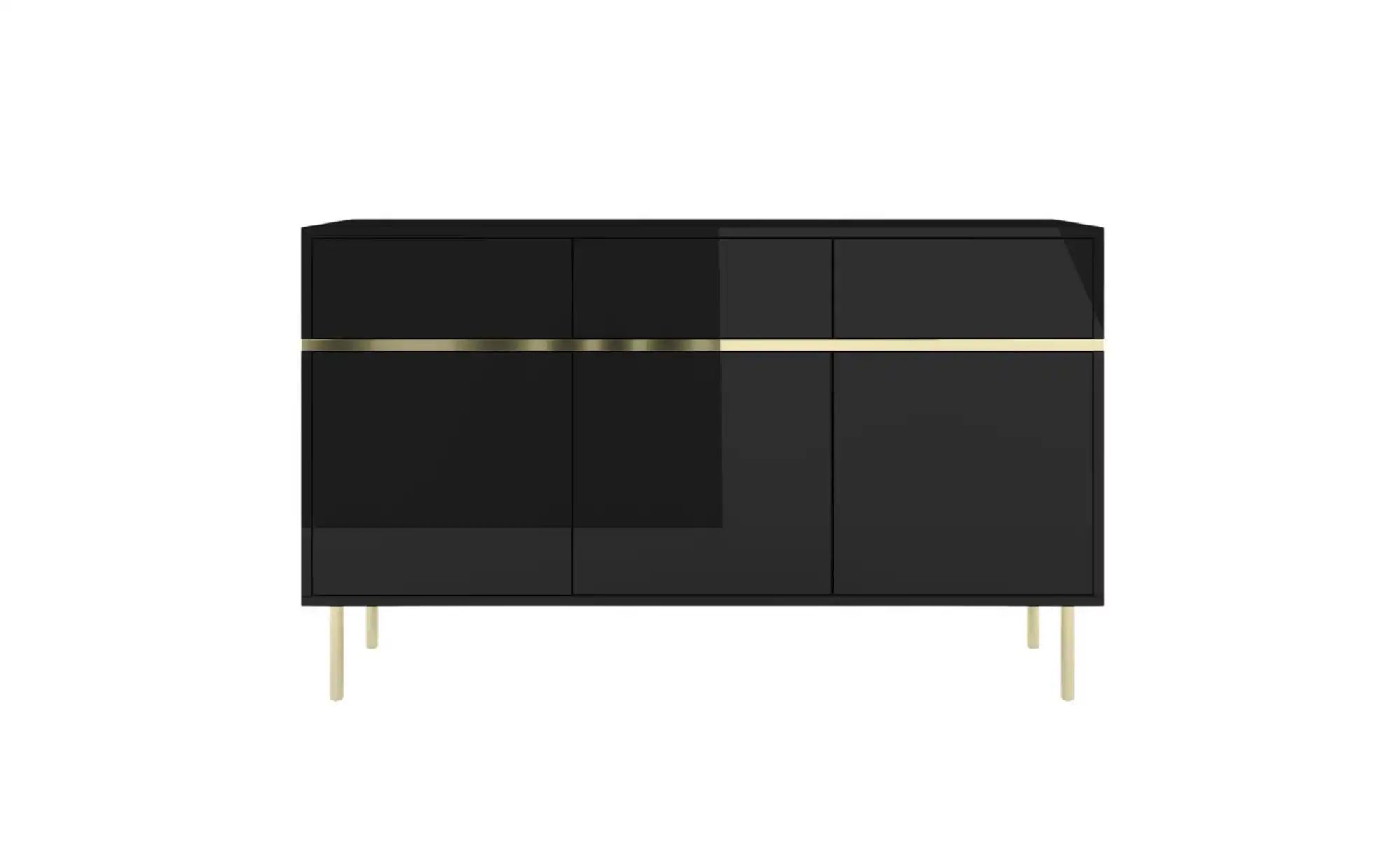 Thumbnail - Sideboard ¦ schwarz ¦ Maße (cm): B: 137,5 H: 85 Kommoden & Sideboards > Sideboards - Höffner