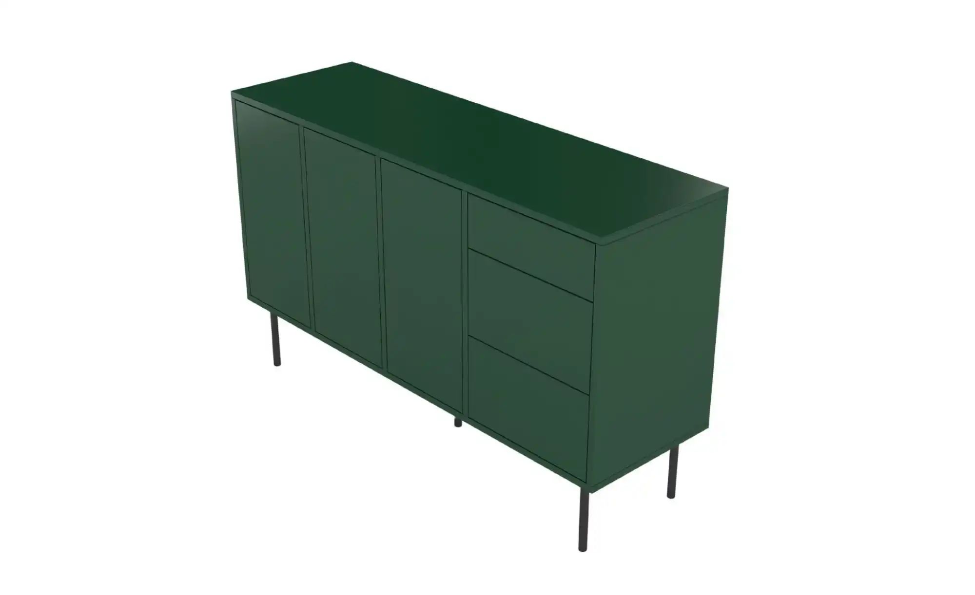 Sideboard   ¦ grün ¦ Maße (cm): B: 130 H: 80 Kommoden & Sideboards > Sidebo günstig online kaufen