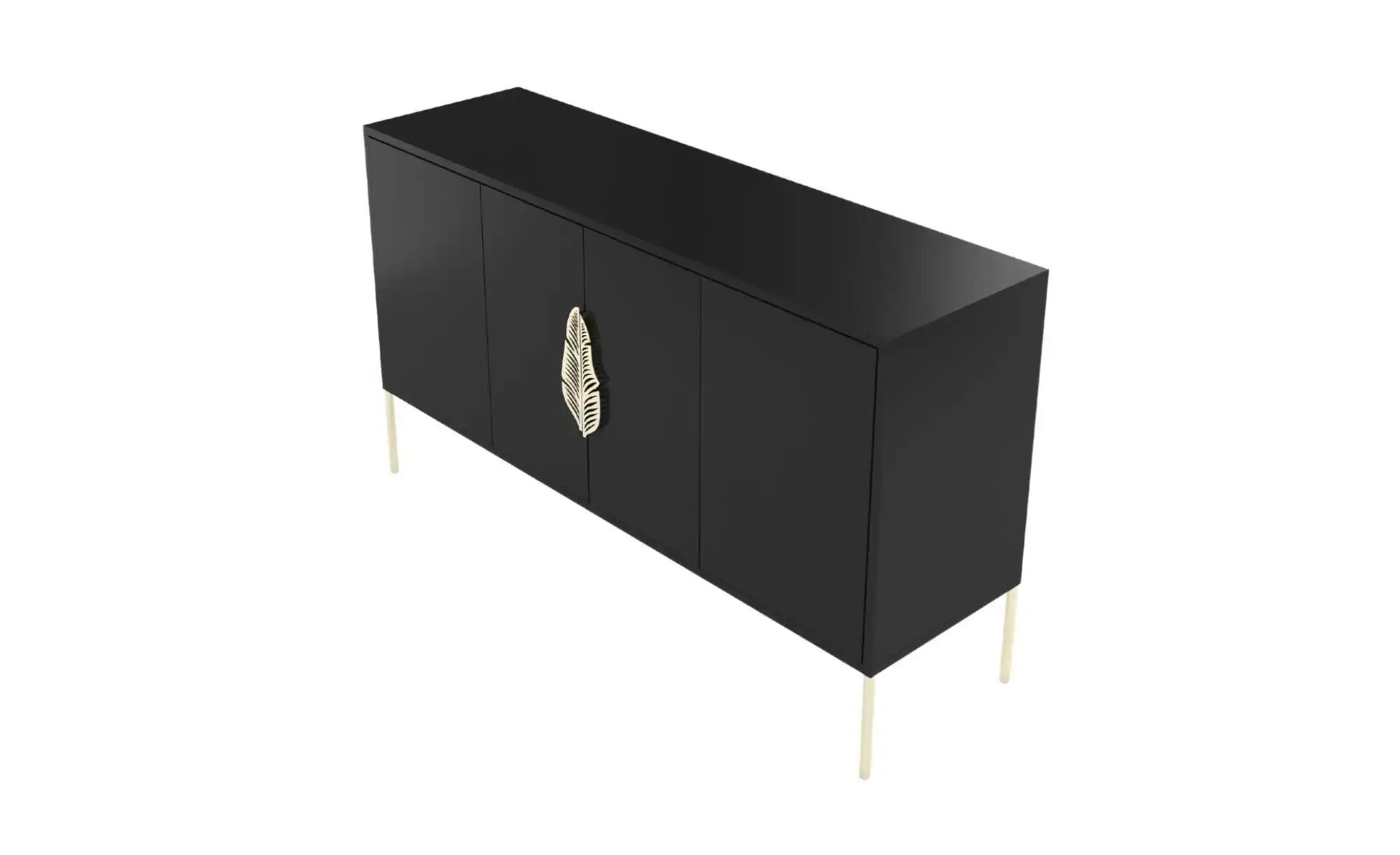 Sideboard   ¦ schwarz ¦ Maße (cm): B: 138 H: 79 Kommoden & Sideboards > Sid günstig online kaufen