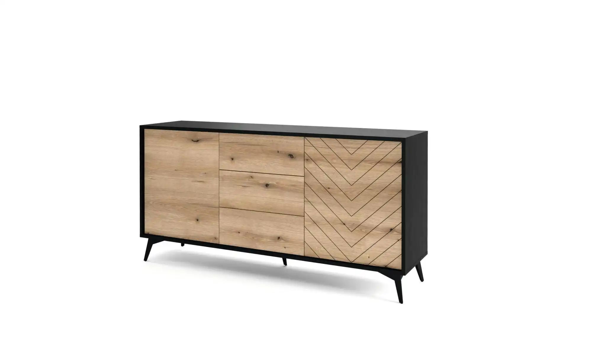 Sideboard  Diamond ¦ schwarz ¦ Maße (cm): B: 154 H: 77 Kommoden & Sideboard günstig online kaufen
