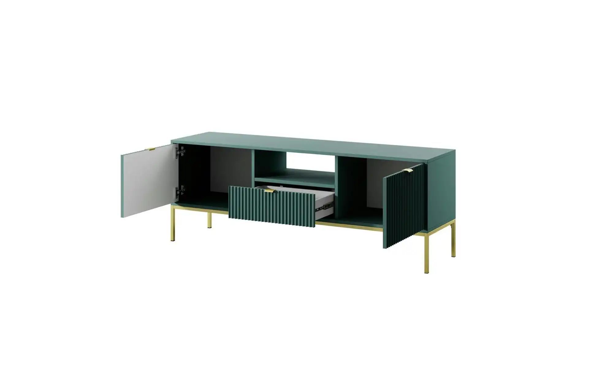 Lowboard  Nova ¦ grün ¦ Maße (cm): B: 154 H: 56 Kommoden & Sideboards > Low günstig online kaufen