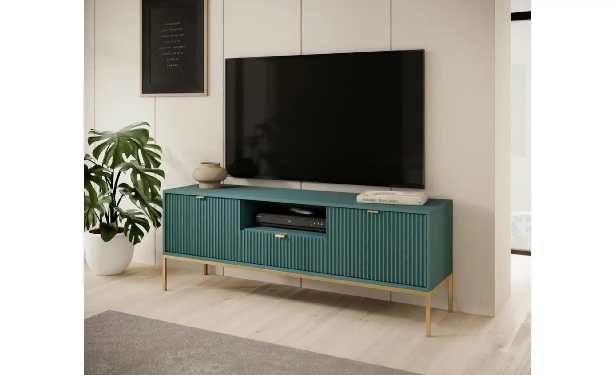 Thumbnail - Lowboard  Nova ¦ grün ¦ Maße (cm): B: 154 H: 56 Kommoden & Sideboards > Lowboards - Höffner