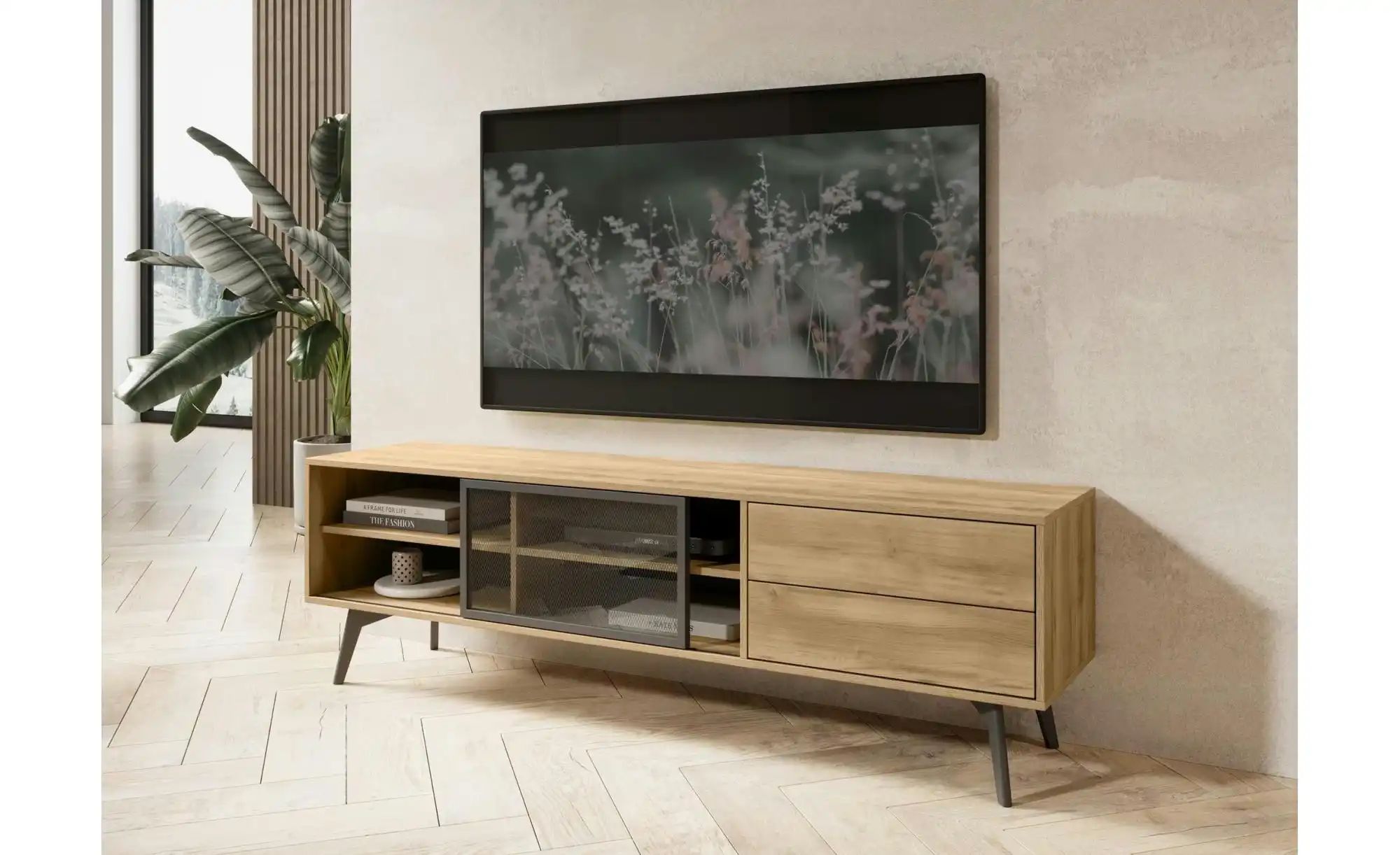 Lowboard  Swift ¦ braun ¦ Maße (cm): B: 180,1 H: 53,8 Kommoden & Sideboards günstig online kaufen