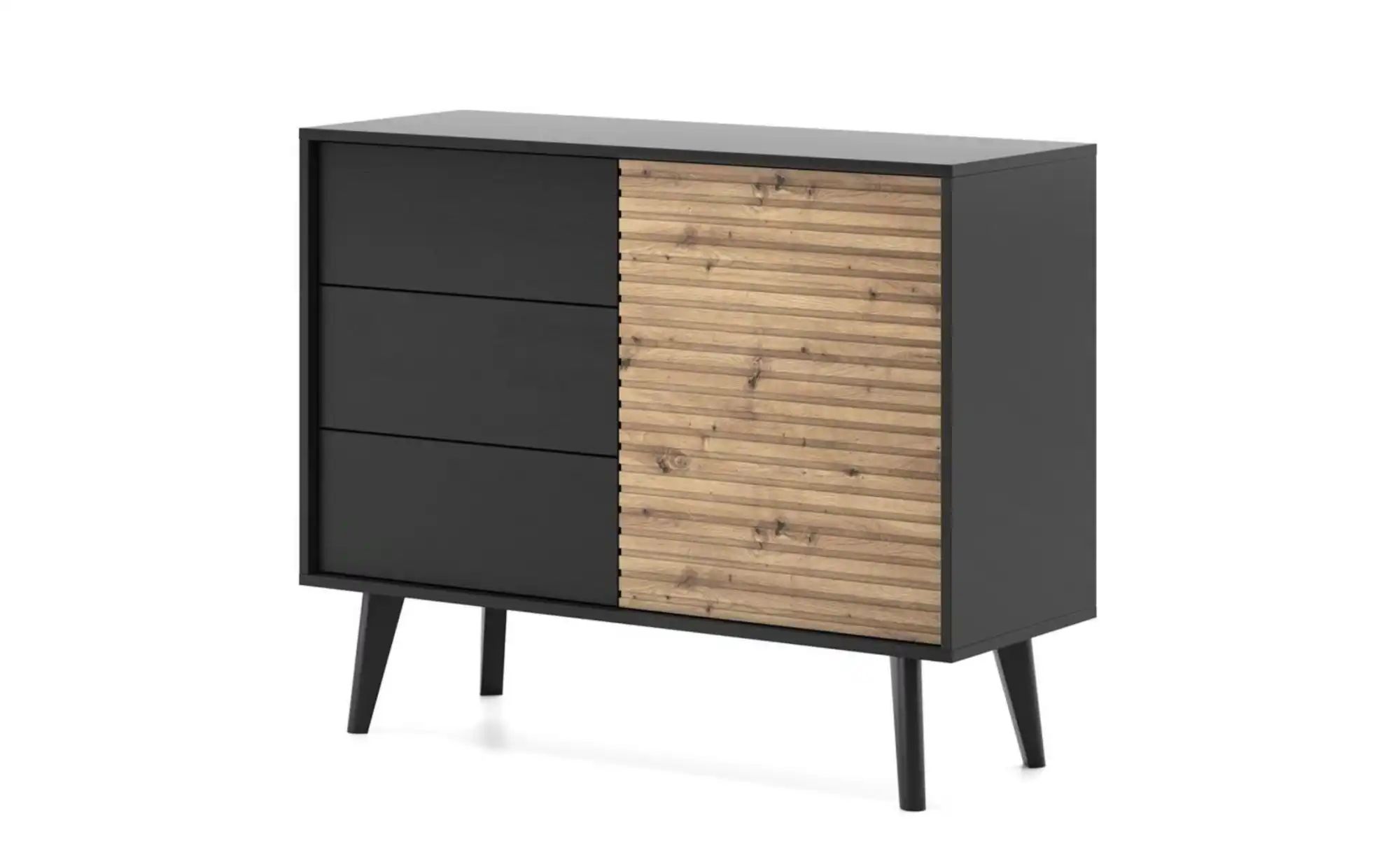 Sideboard  Willow ¦ schwarz ¦ Maße (cm): B: 104 H: 83 Kommoden & Sideboards günstig online kaufen