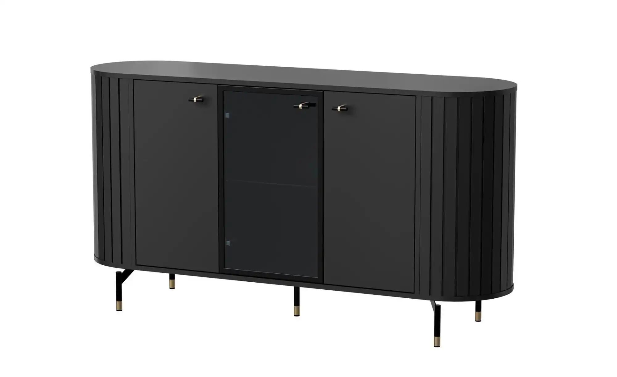 Sideboard   ¦ schwarz ¦ Maße (cm): B: 150 H: 81 Kommoden & Sideboards > Sid günstig online kaufen