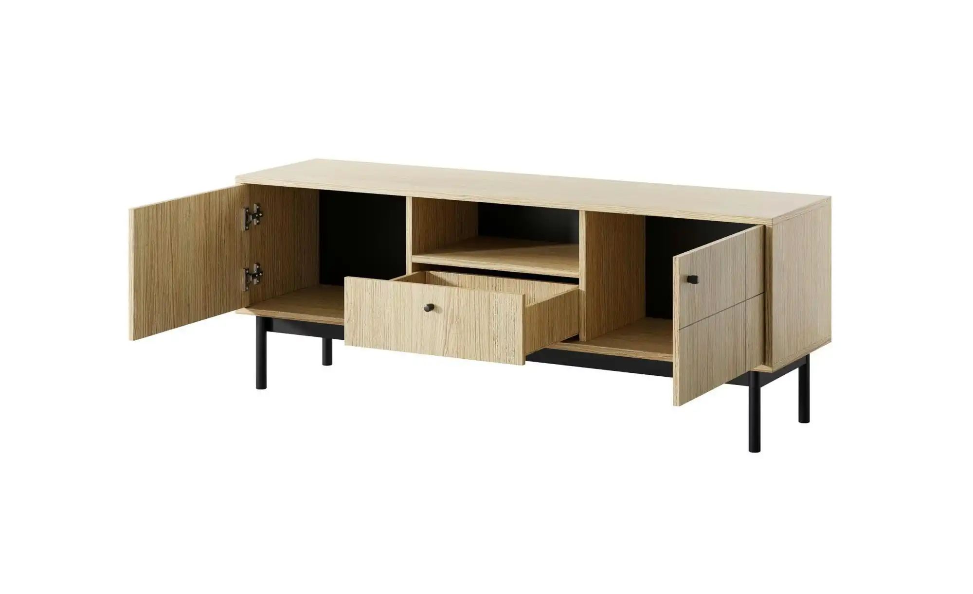 Thumbnail - Lowboard Panda ¦ braun ¦ Maße (cm): B: 154 H: 57 Kommoden & Sideboards > Lowboards - Höffner