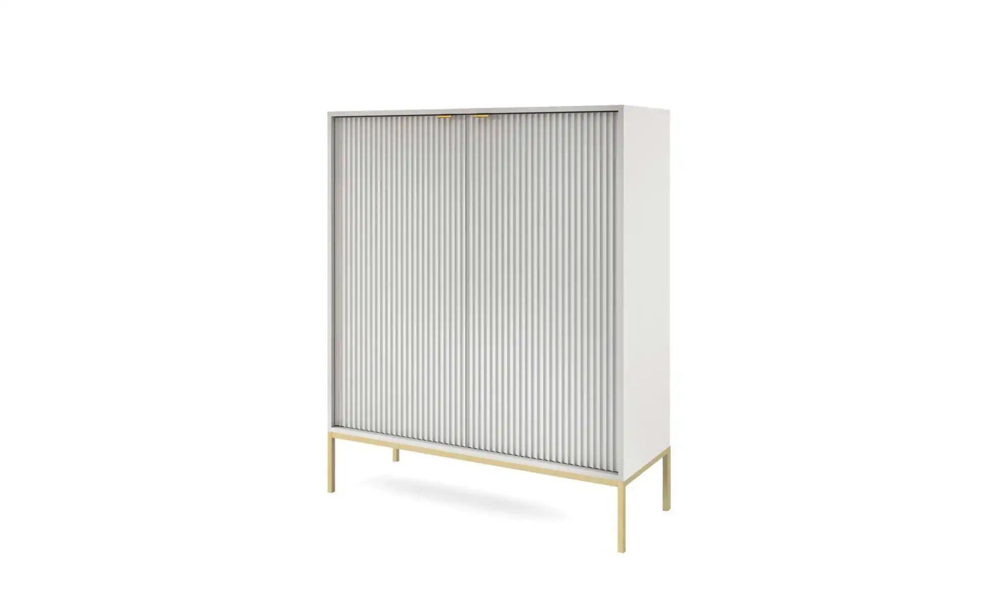 Highboard  Nova ¦ grau ¦ Maße (cm): B: 104 H: 125 Kommoden & Sideboards > H günstig online kaufen