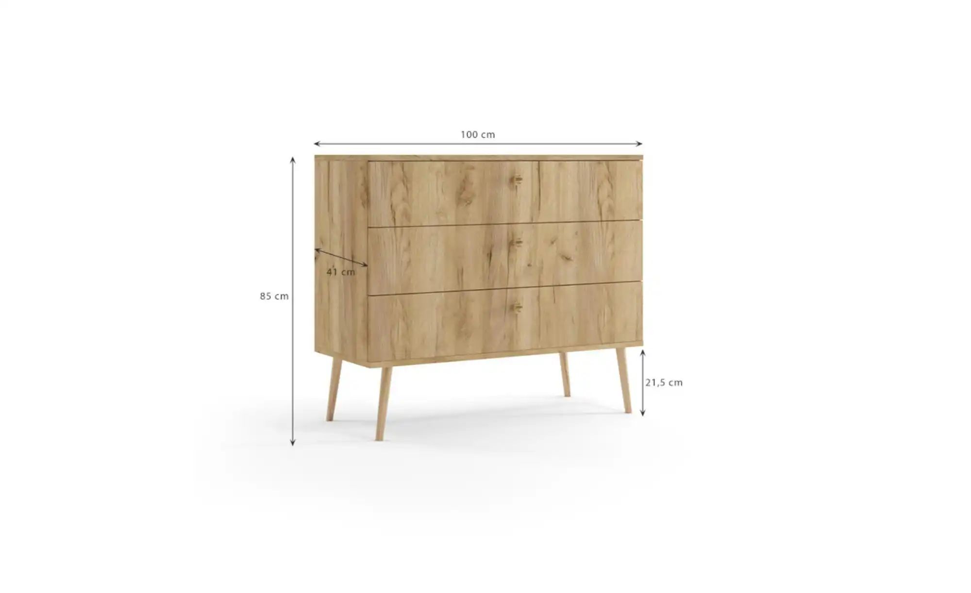 Kommode  Ikon ¦ braun ¦ Maße (cm): B: 100 H: 85 Kommoden & Sideboards > Kom günstig online kaufen