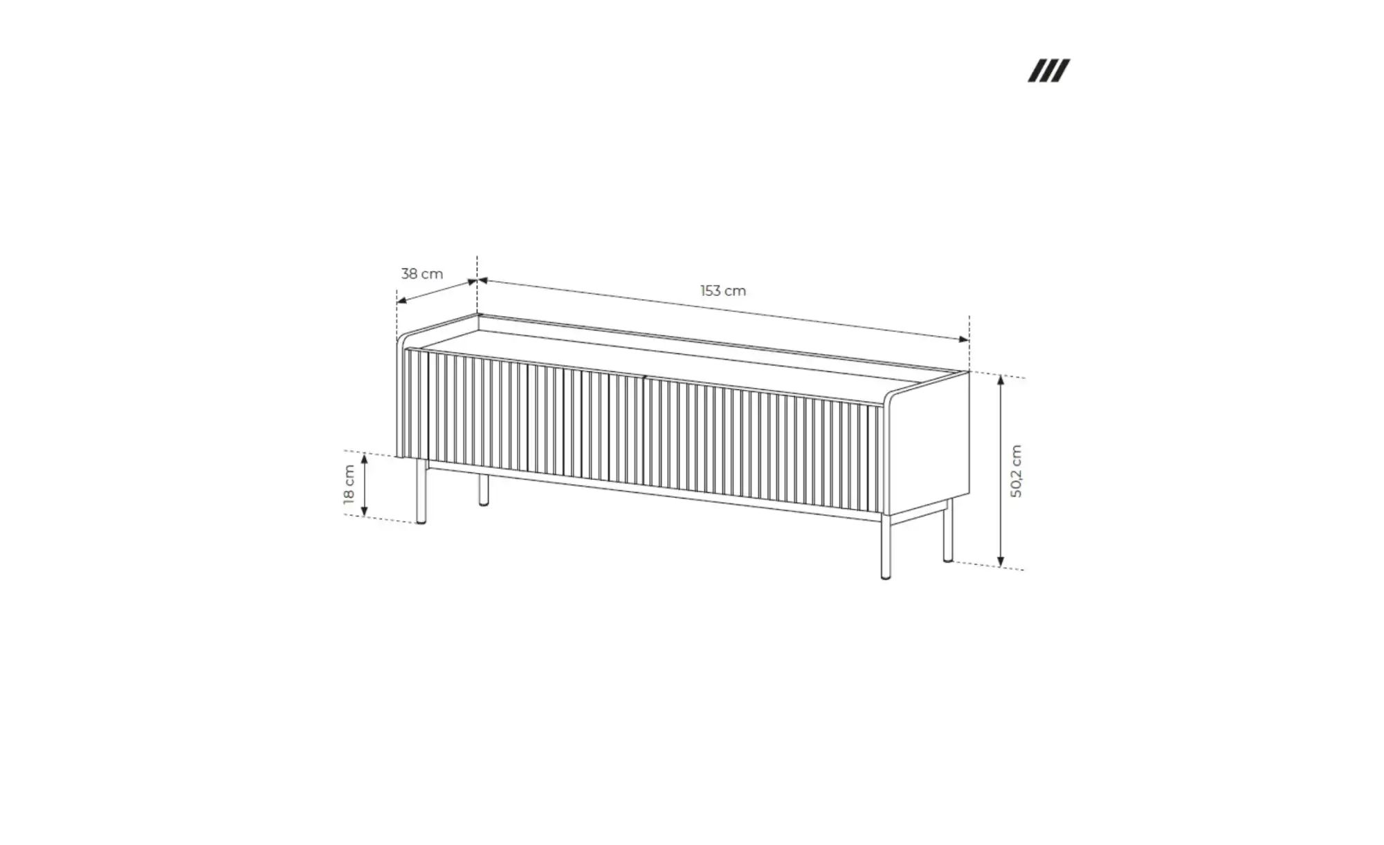 Lowboard  Levant ¦ beige ¦ Maße (cm): B: 153 H: 50 Kommoden & Sideboards > günstig online kaufen
