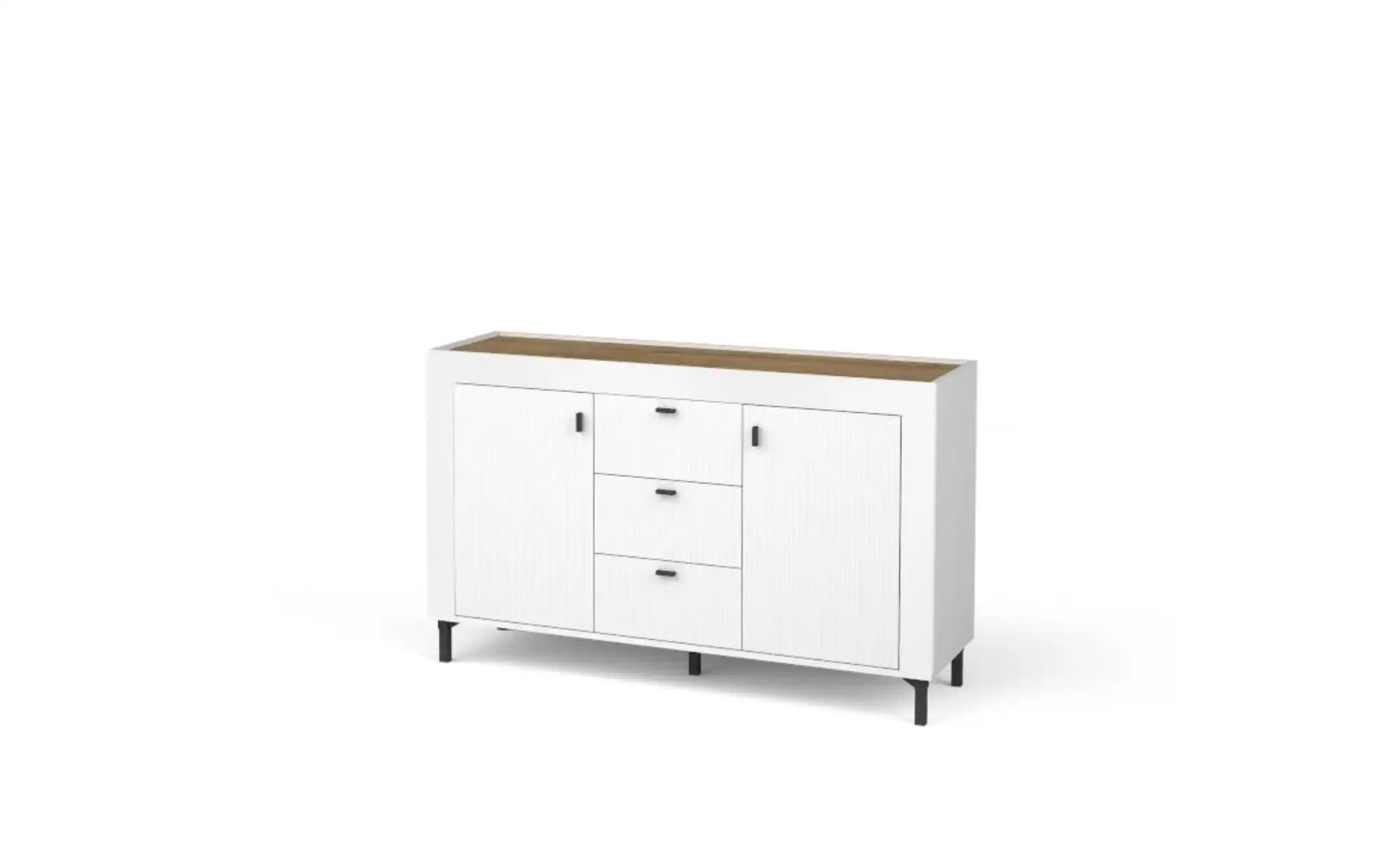 Sideboard  Mossa ¦ weiß ¦ Maße (cm): B: 137 H: 84 Kommoden & Sideboards > S günstig online kaufen