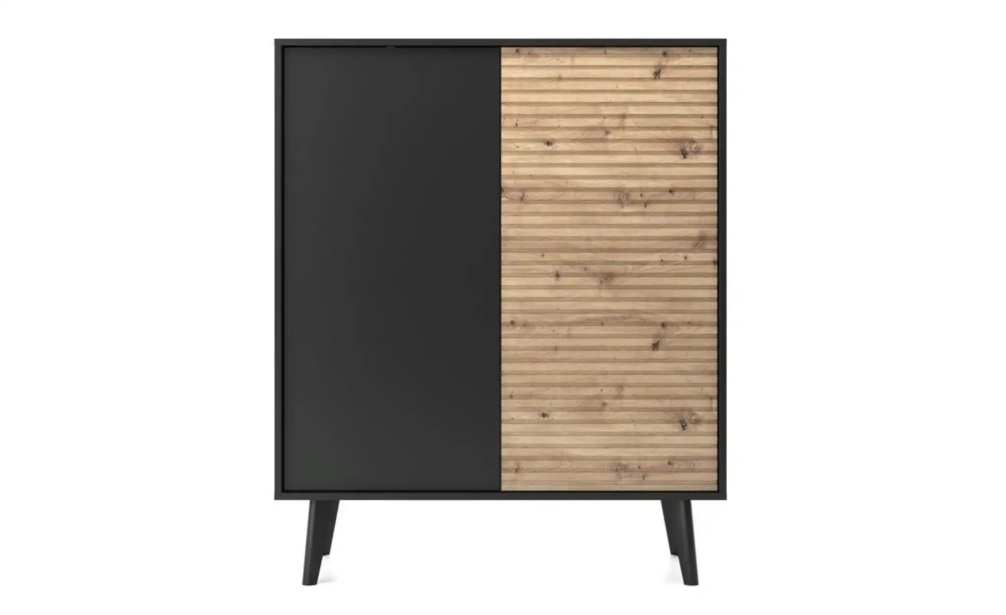Highboard   ¦ schwarz ¦ Maße (cm): B: 104 H: 125 Kommoden & Sideboards > Hi günstig online kaufen