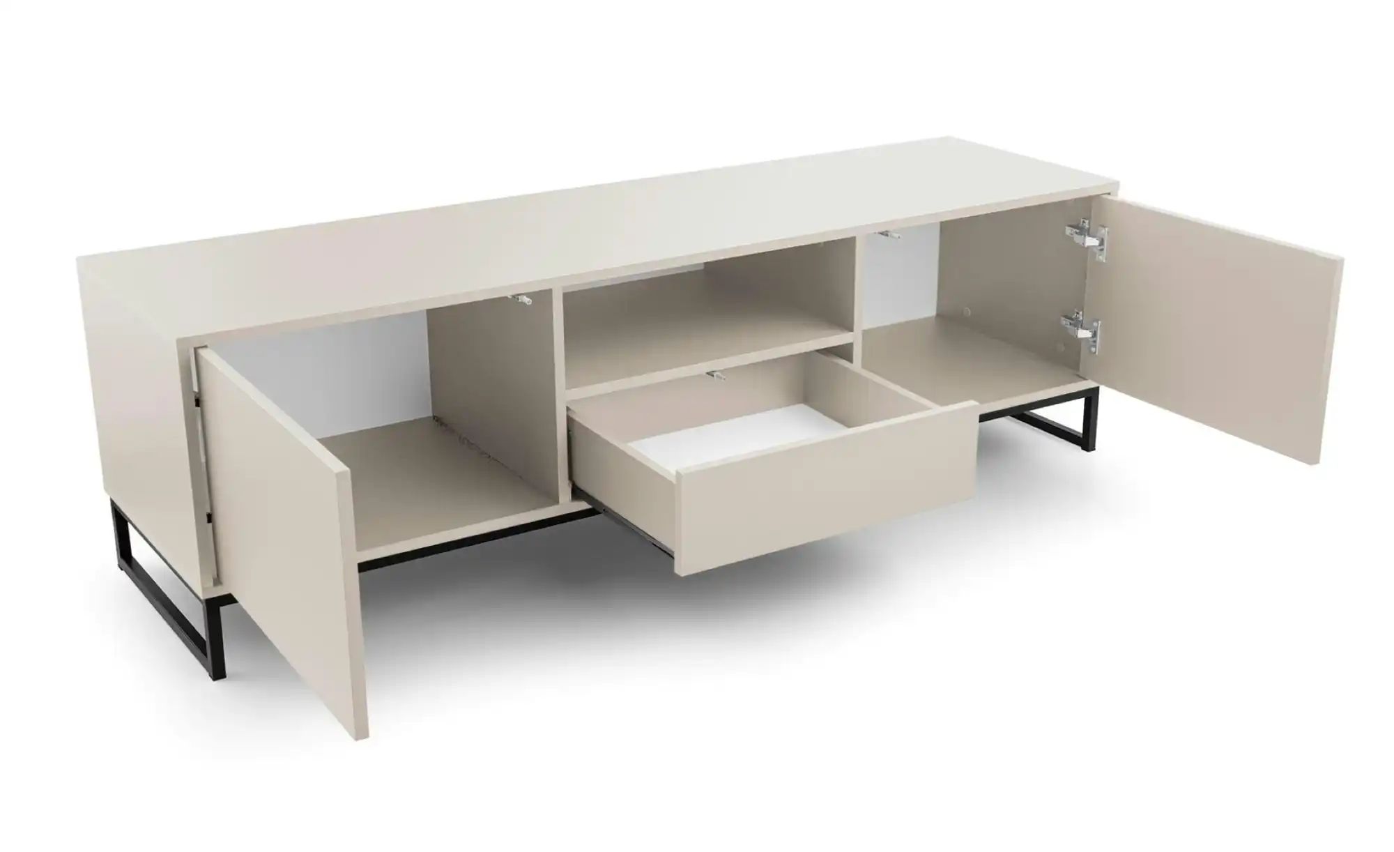 Lowboard   ¦ beige ¦ Maße (cm): B: 160 H: 48,5 Kommoden & Sideboards > Lowb günstig online kaufen