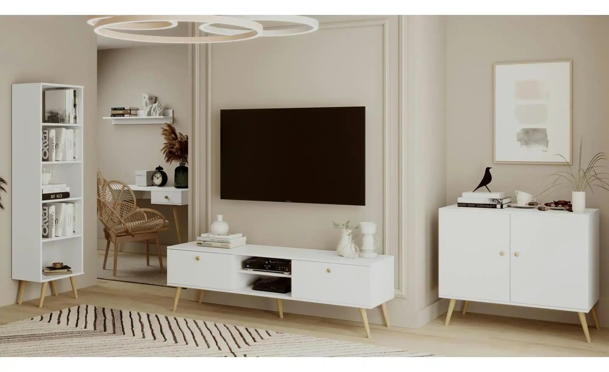 Lowboard  Ikon ¦ weiß ¦ Maße (cm): B: 170 H: 51 Kommoden & Sideboards > Low günstig online kaufen
