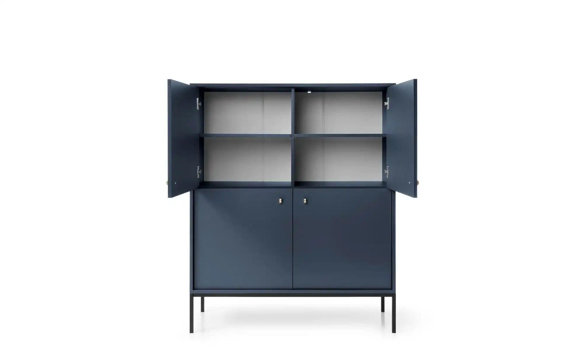 Highboard  Molly ¦ blau ¦ Maße (cm): B: 103,5 H: 125,5 Kommoden & Sideboard günstig online kaufen
