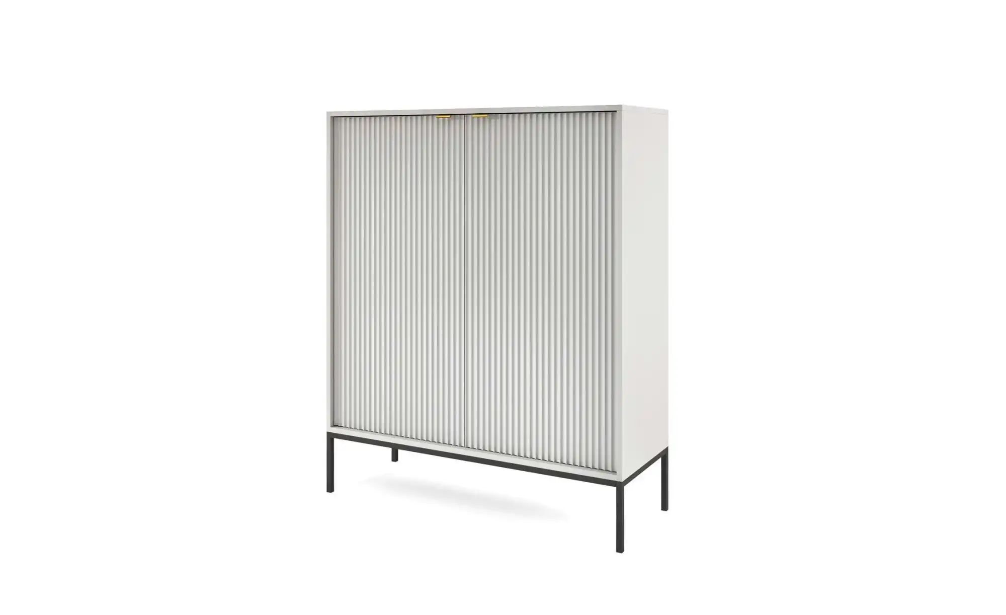 Highboard  Nova ¦ grau ¦ Maße (cm): B: 104 H: 125 Kommoden & Sideboards > H günstig online kaufen