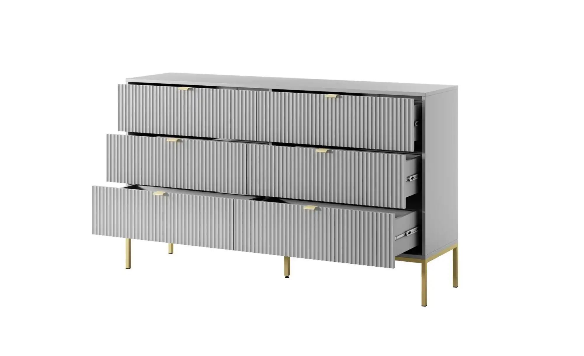 Kommode  Nova ¦ grau ¦ Maße (cm): B: 154 H: 91 Kommoden & Sideboards > Komm günstig online kaufen