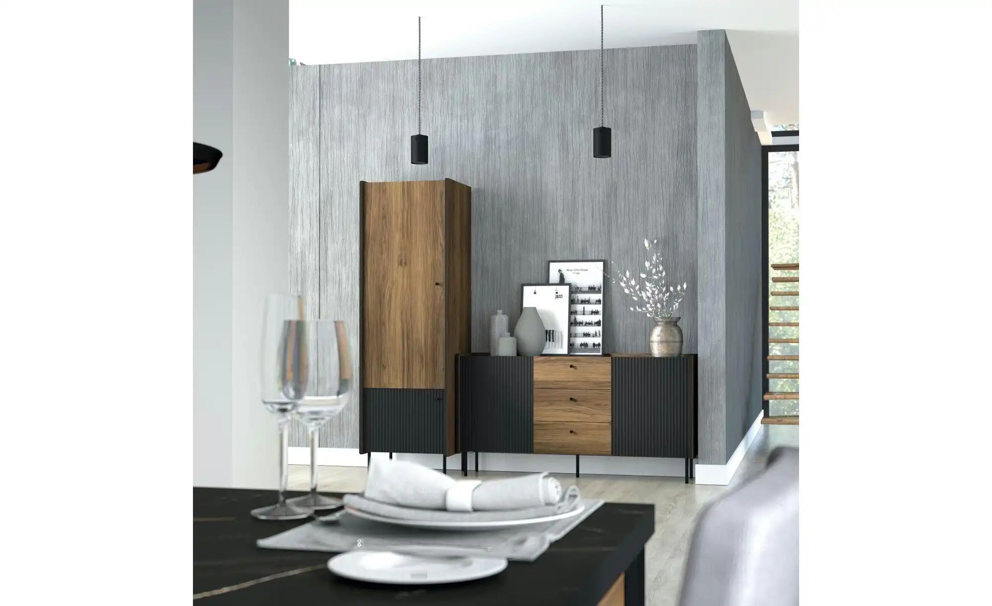 Thumbnail - Sideboard  Prestigo ¦ braun ¦ Maße (cm): B: 150 H: 78 Kommoden & Sideboards > Sideboards - Höffner