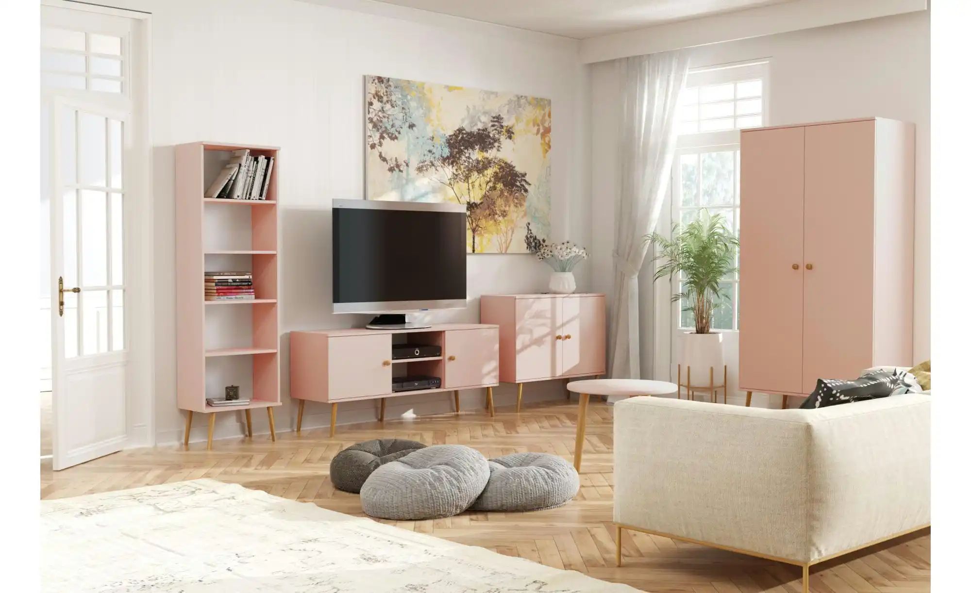 Sideboard  Ikon ¦ rosa/pink ¦ Maße (cm): B: 100 H: 85 Kommoden & Sideboards günstig online kaufen