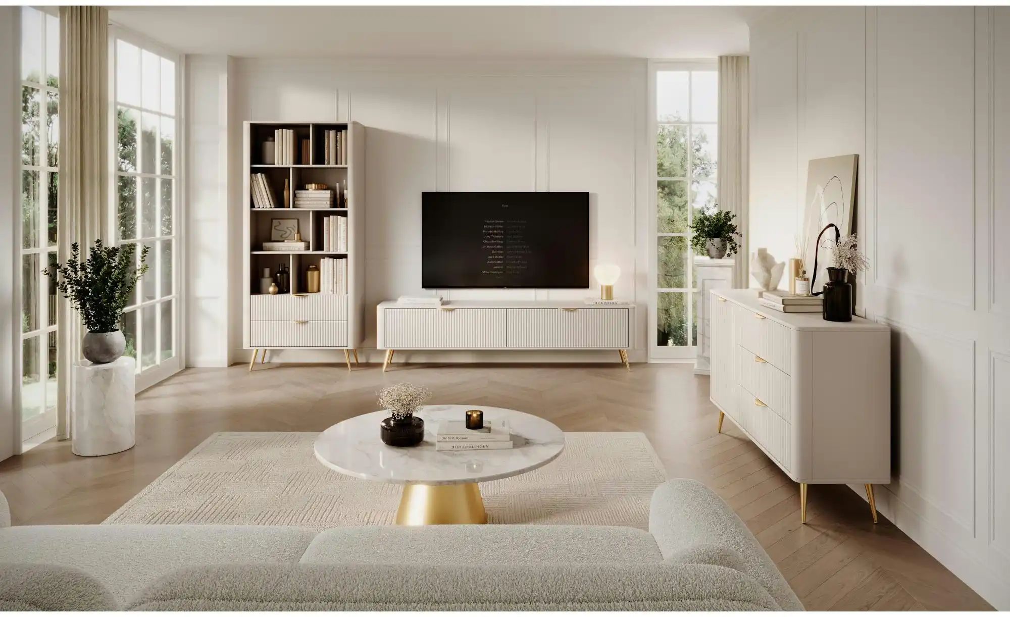 Lowboard  Lante ¦ beige ¦ Maße (cm): B: 200 H: 51 Kommoden & Sideboards > L günstig online kaufen