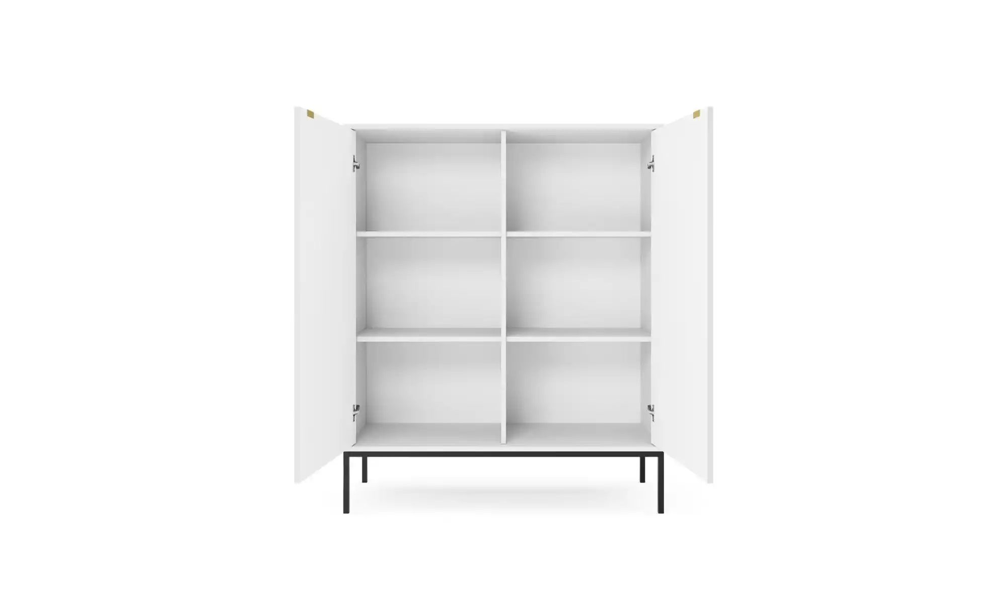 Highboard  Nova ¦ weiß ¦ Maße (cm): B: 104 H: 125 Kommoden & Sideboards > H günstig online kaufen