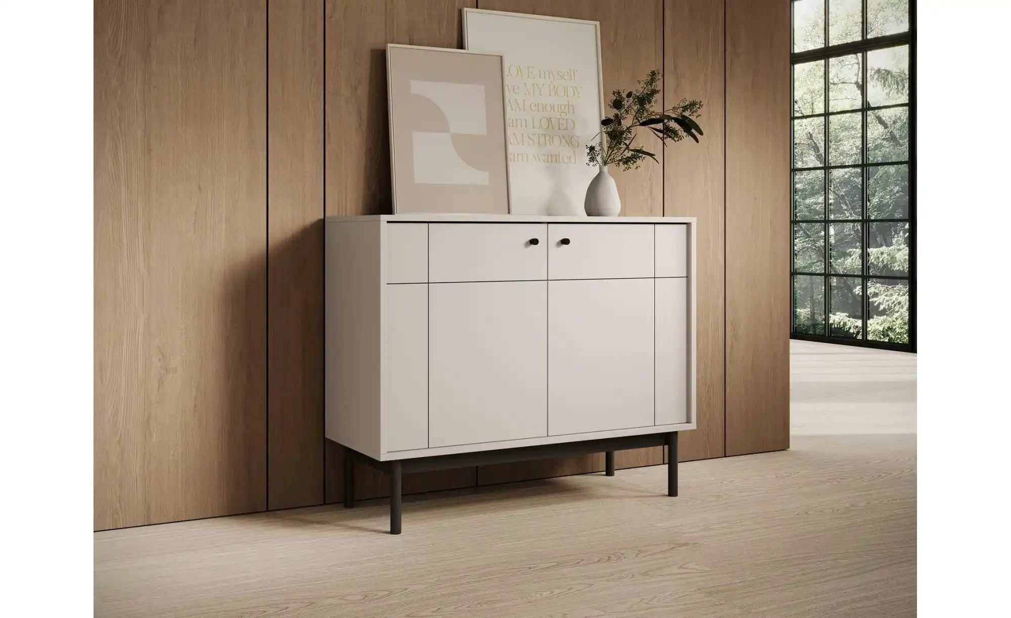 Sideboard  Panda ¦ beige ¦ Maße (cm): B: 104 H: 84 Kommoden & Sideboards > günstig online kaufen