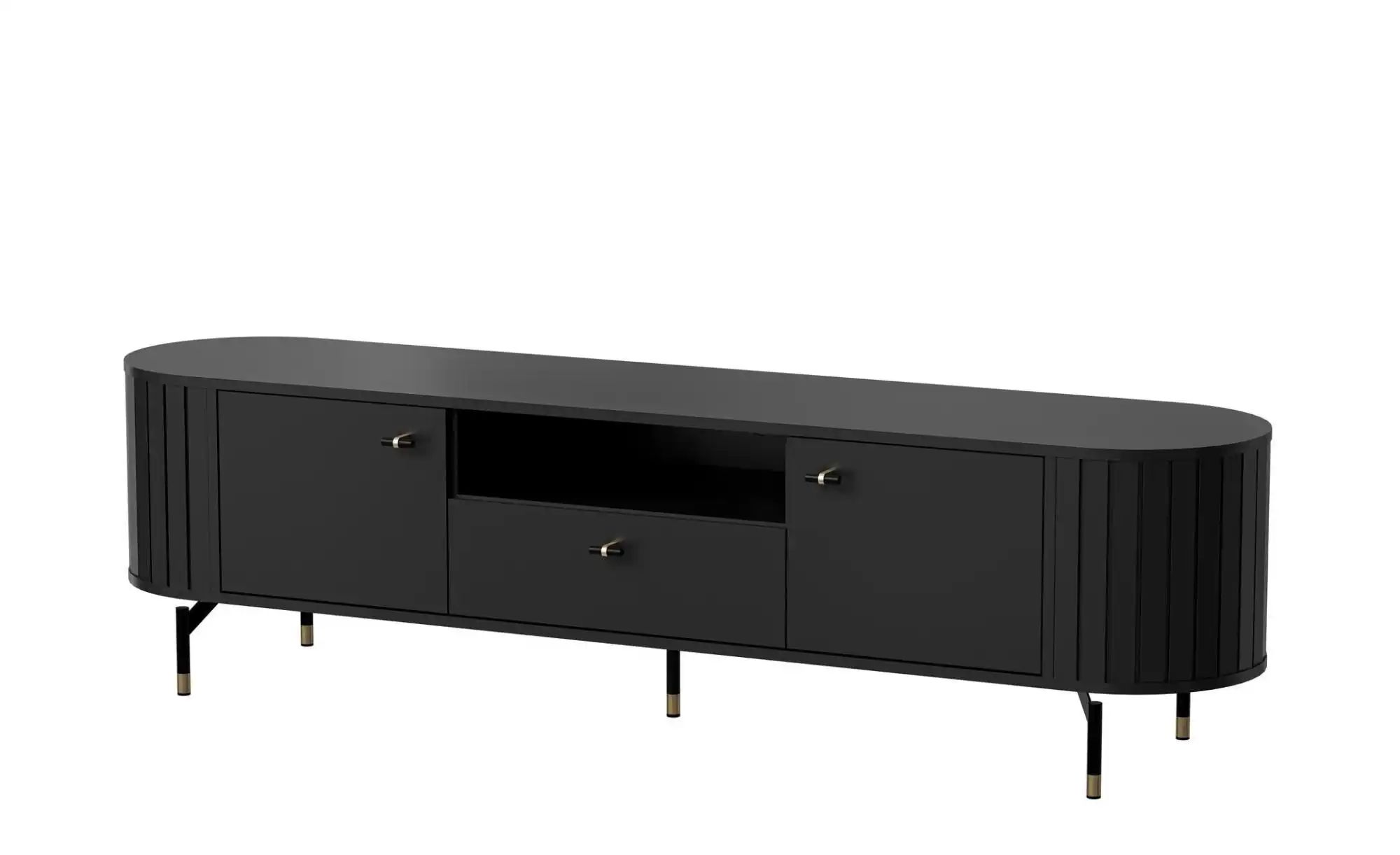 Lowboard  Zante ¦ schwarz ¦ Maße (cm): B: 180 H: 49 Kommoden & Sideboards > günstig online kaufen