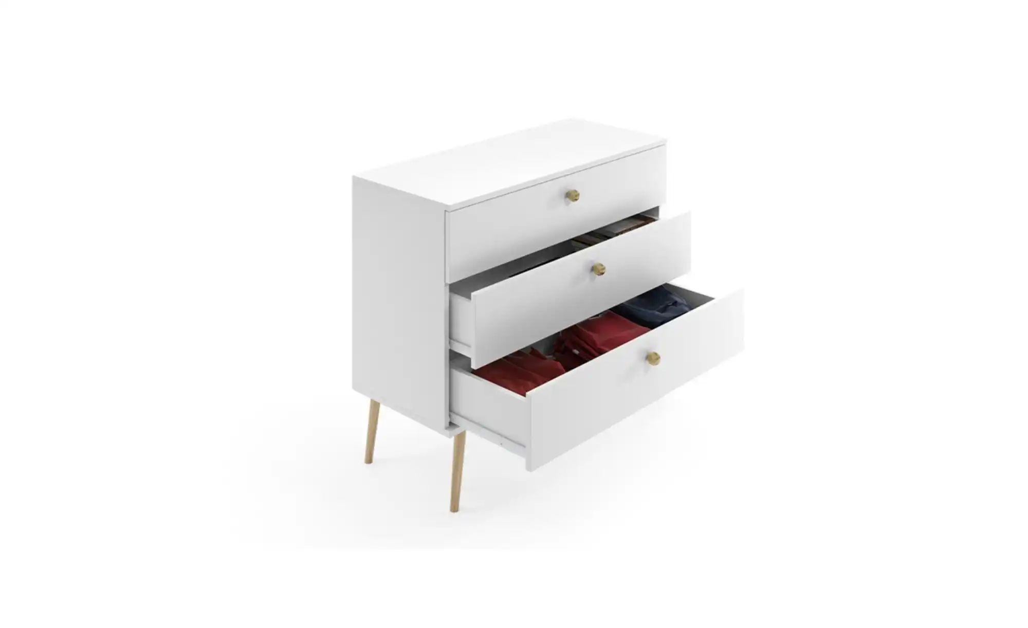 Kommode  Ikon ¦ weiß ¦ Maße (cm): B: 100 H: 85 Kommoden & Sideboards > Komm günstig online kaufen
