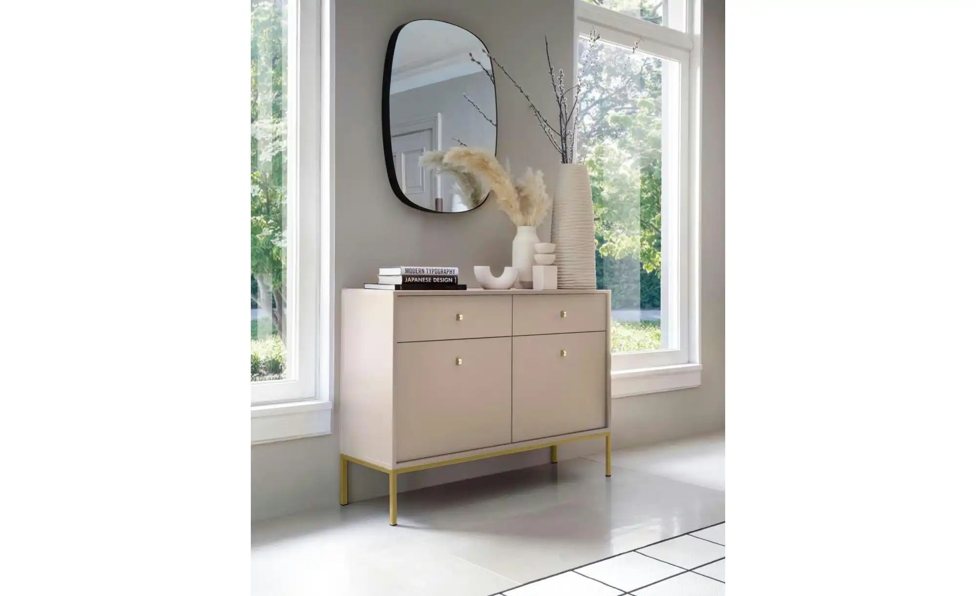 Thumbnail - Sideboard  Molly ¦ beige ¦ Maße (cm): B: 103,5 H: 83,2 Kommoden & Sideboards > Sideboards - Höffner