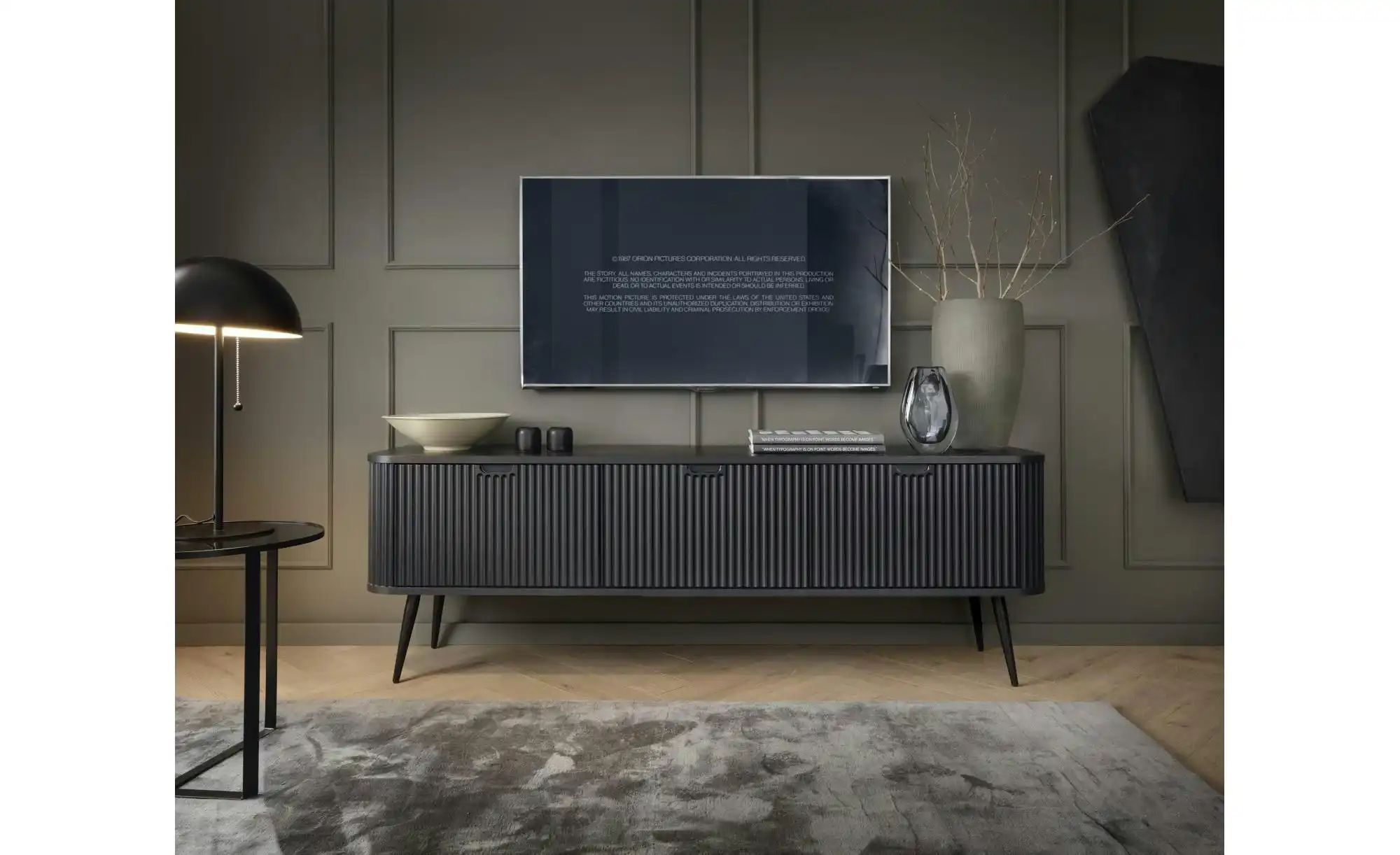Lowboard  Zova ¦ schwarz ¦ Maße (cm): B: 168 H: 56 Kommoden & Sideboards > günstig online kaufen