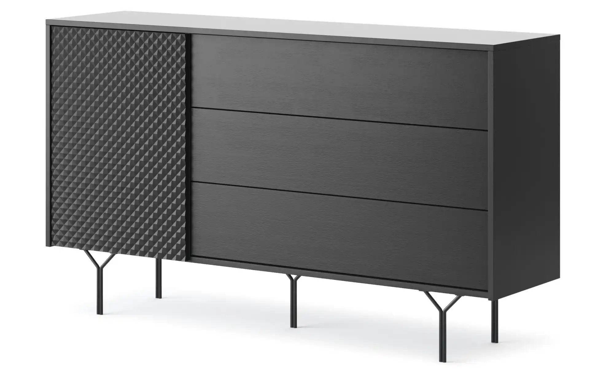 Sideboard  Still ¦ schwarz ¦ Maße (cm): B: 144 H: 82,6 Kommoden & Sideboard günstig online kaufen