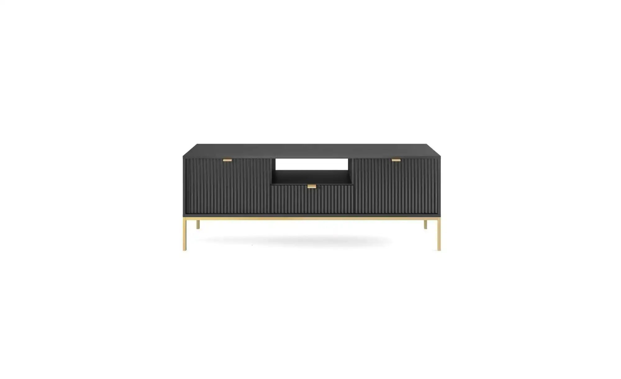 Lowboard  Nova ¦ schwarz ¦ Maße (cm): B: 154 H: 56 Kommoden & Sideboards > günstig online kaufen