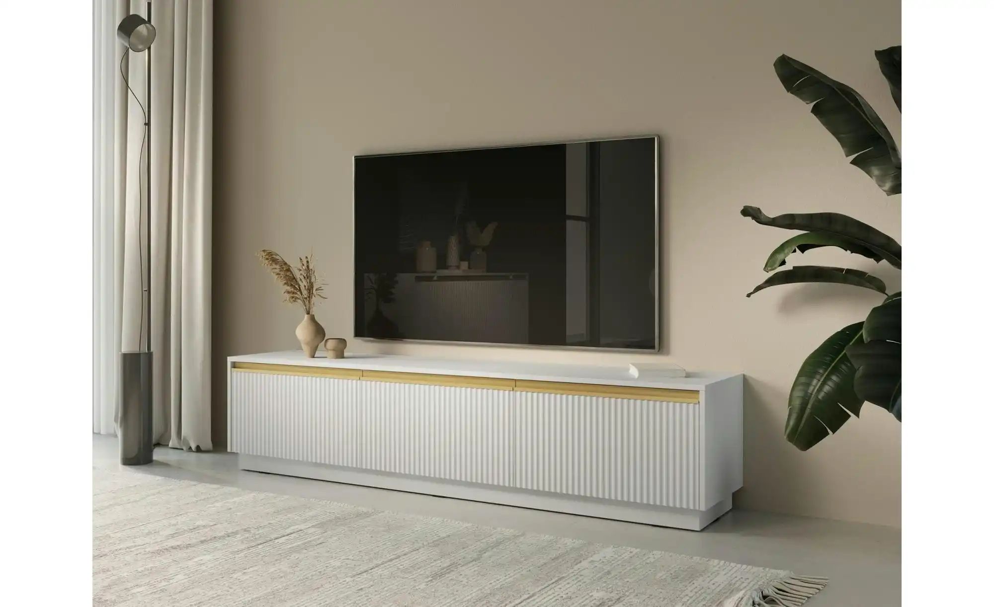 Thumbnail - Lowboard  Roy ¦ weiß ¦ Maße (cm): B: 181,5 H: 42 Kommoden & Sideboards > Lowboards - Höffner