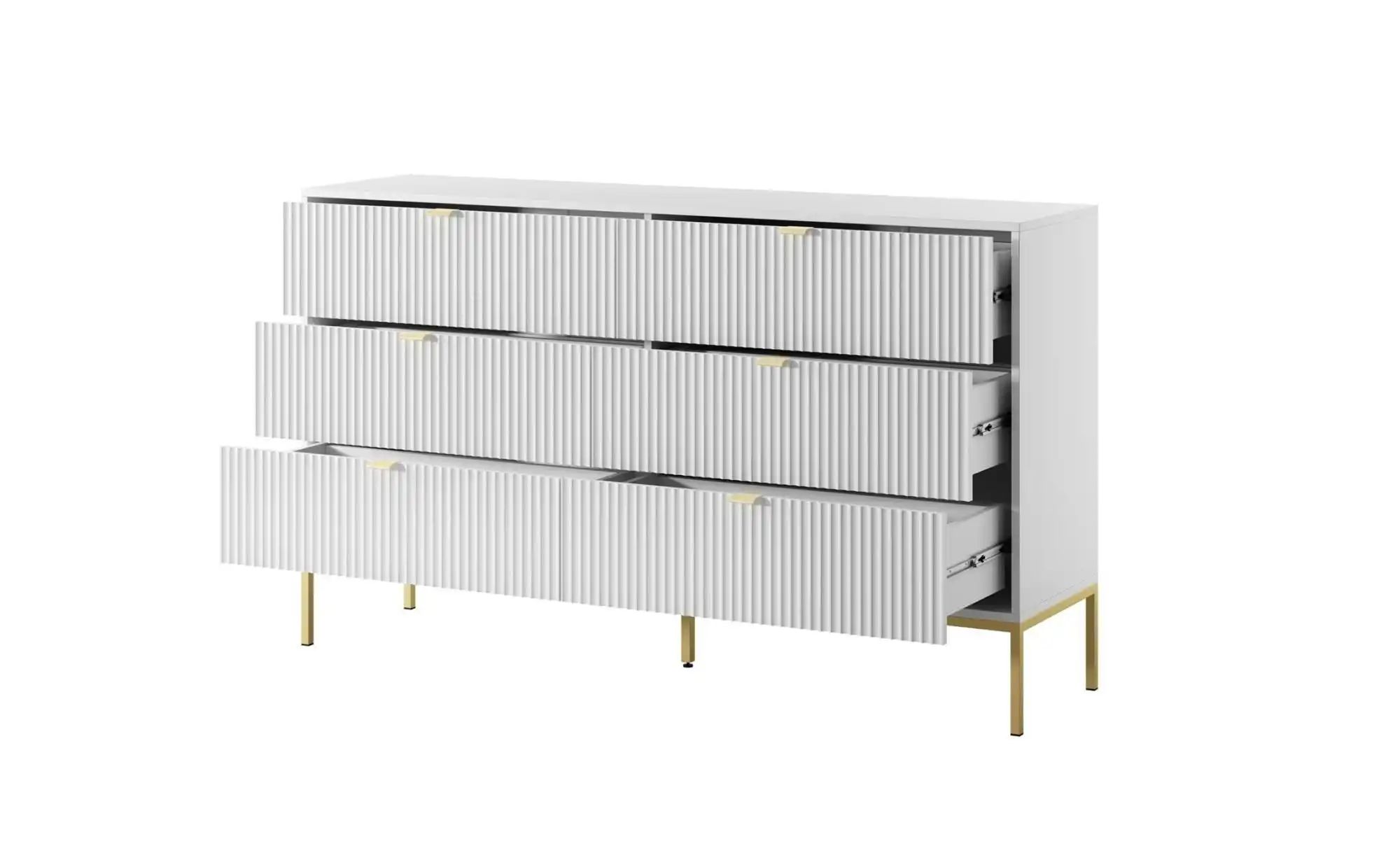 Kommode  Nova ¦ weiß ¦ Maße (cm): B: 154 H: 91 Kommoden & Sideboards > Komm günstig online kaufen