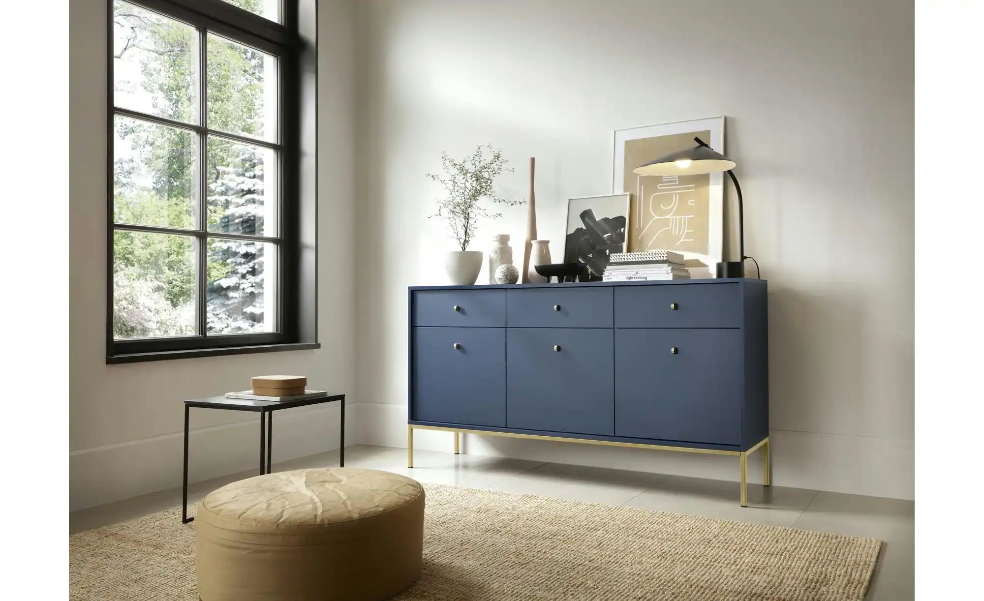 Sideboard  Molly ¦ blau ¦ Maße (cm): B: 153,4 H: 83,2 Kommoden & Sideboards günstig online kaufen