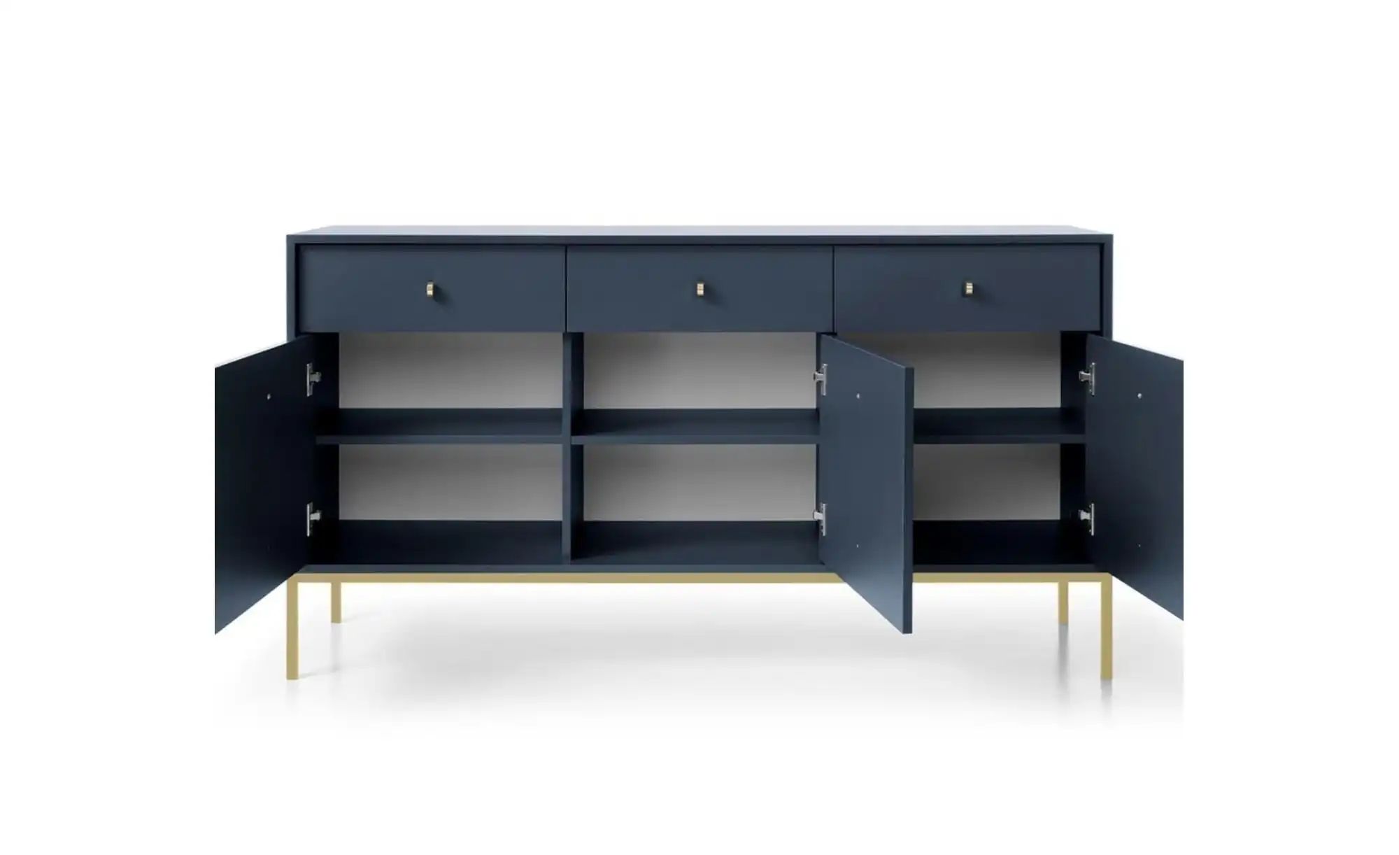 Thumbnail - Sideboard Molly ¦ blau ¦ Maße (cm): B: 153,4 H: 83,2 Kommoden & Sideboards > Sideboards - Höffner