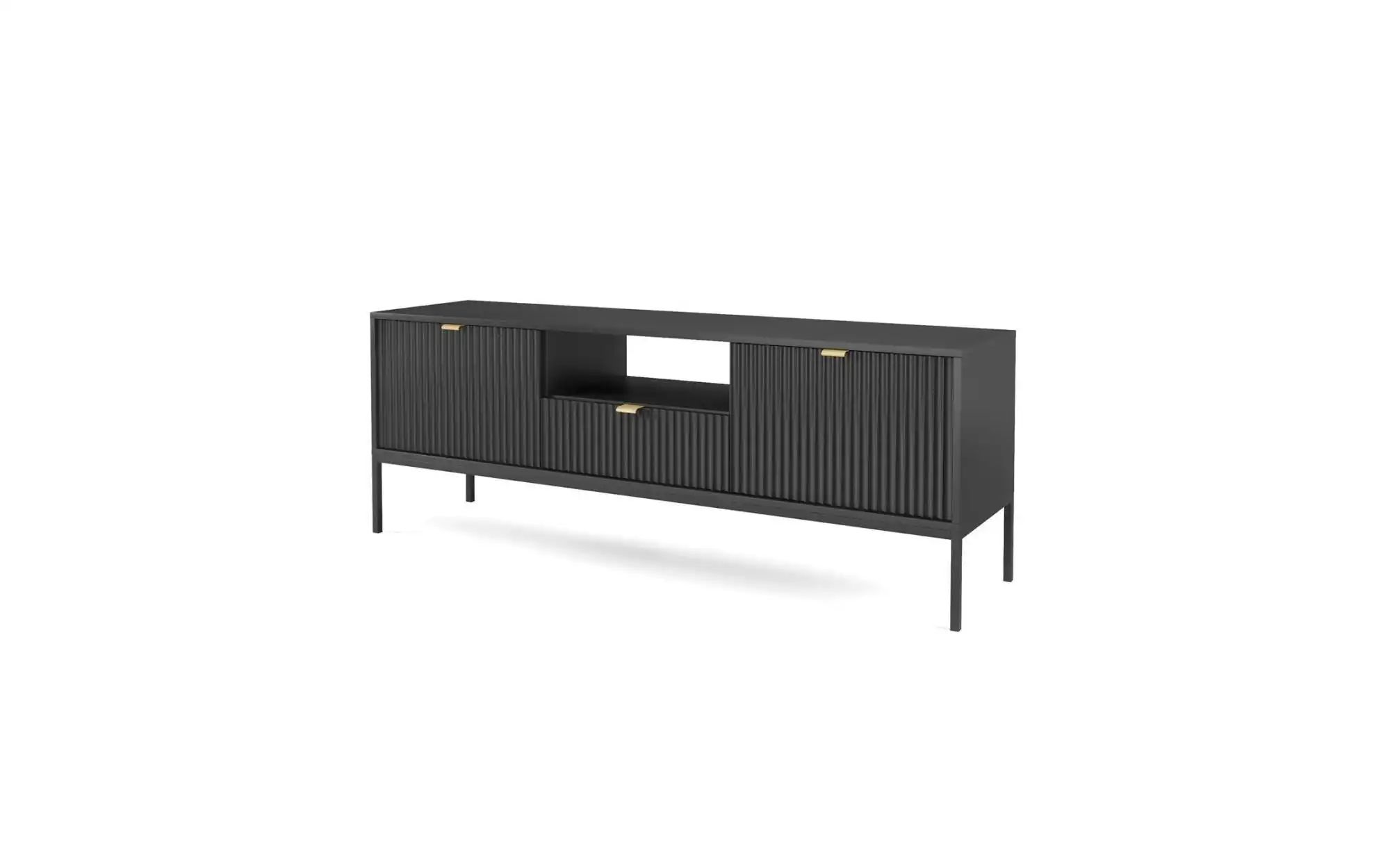 Lowboard  Nova ¦ schwarz ¦ Maße (cm): B: 154 H: 56 Kommoden & Sideboards > günstig online kaufen