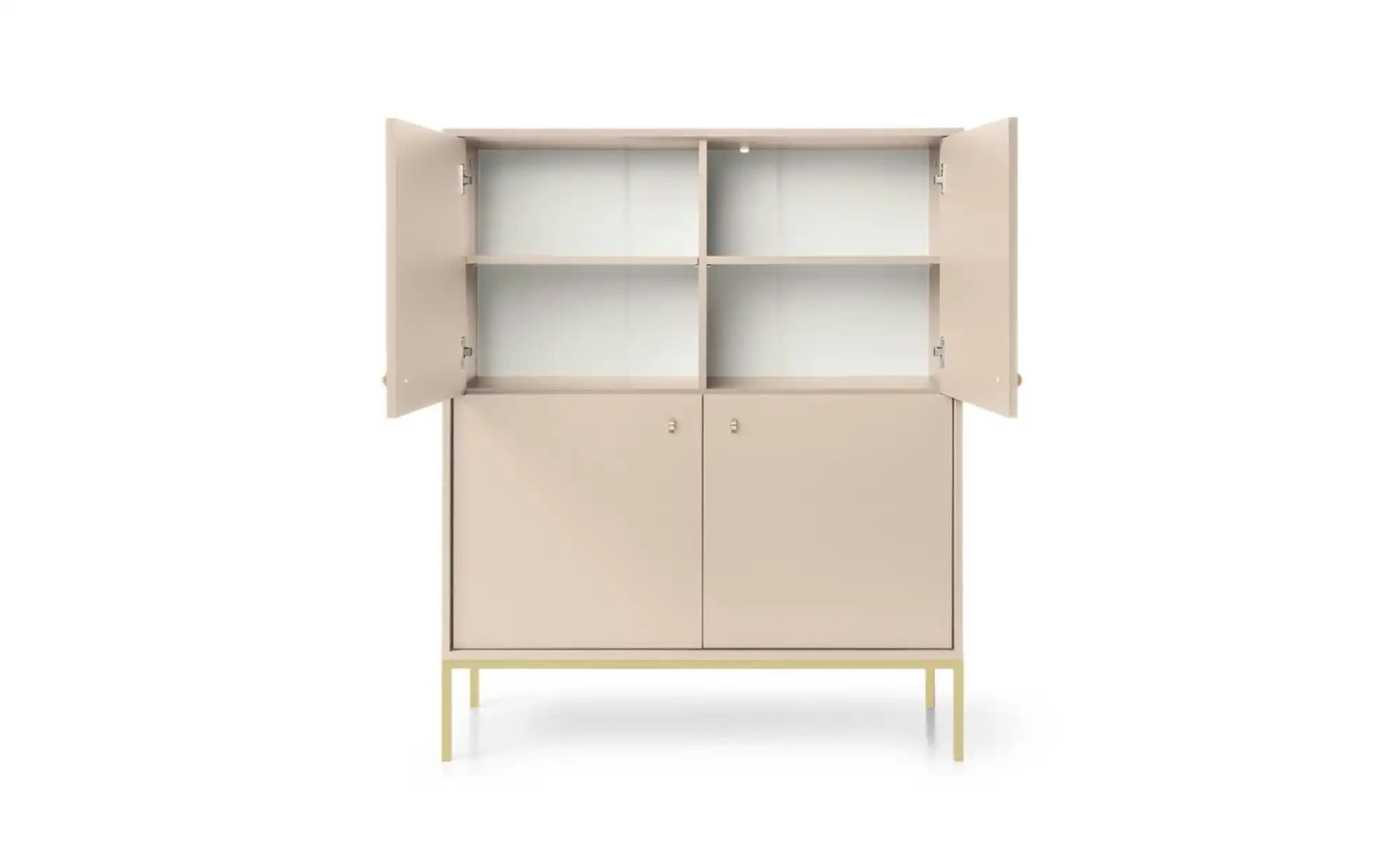 Thumbnail - Highboard Molly ¦ beige ¦ Maße (cm): B: 103,5 H: 125,5 Kommoden & Sideboards > Highboards - Höffner