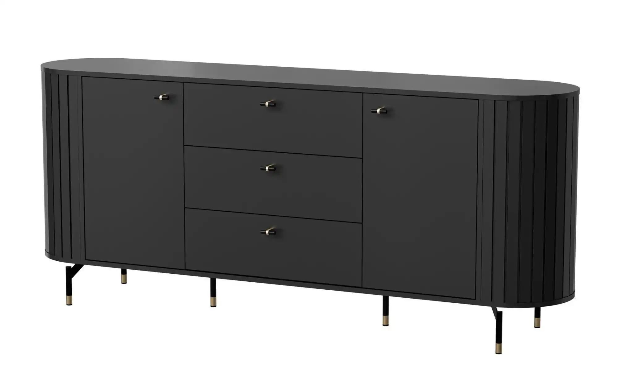 Sideboard  Zante ¦ schwarz ¦ Maße (cm): B: 190 H: 81 Kommoden & Sideboards günstig online kaufen