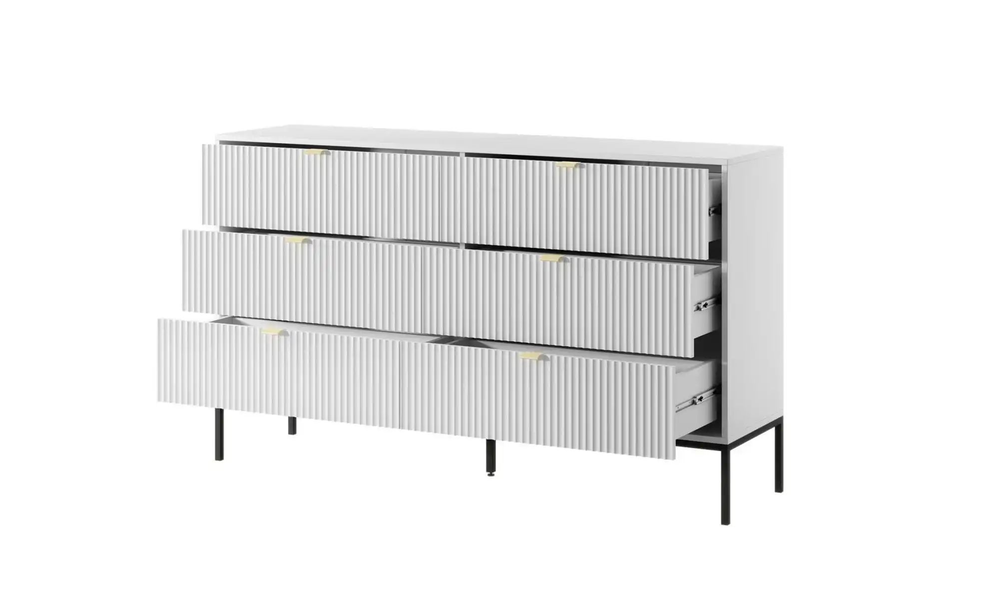 Kommode  Nova ¦ weiß ¦ Maße (cm): B: 154 H: 91 Kommoden & Sideboards > Komm günstig online kaufen